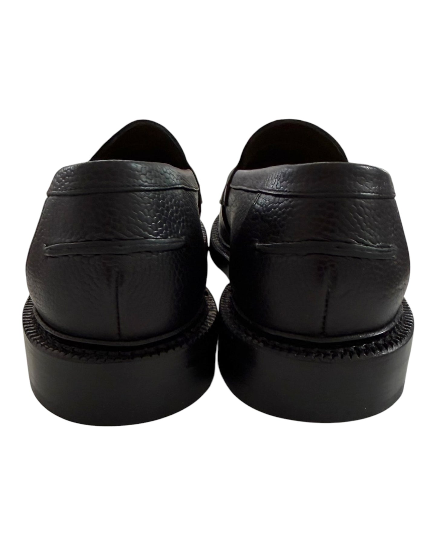 Pre-Loved Blackstock & Weber Custom NY Mets Black Loafers