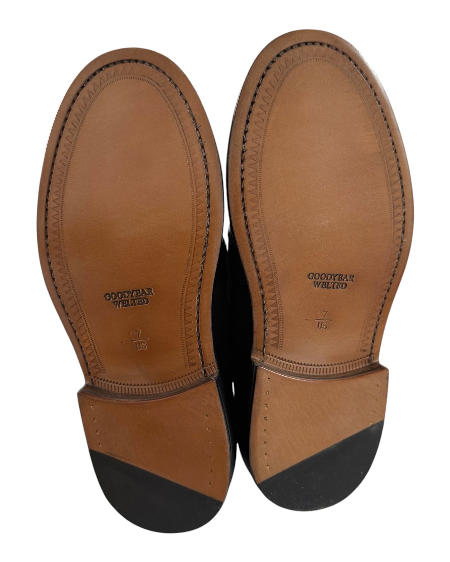 Pre-Loved Blackstock & Weber Custom NY Mets Black Loafers