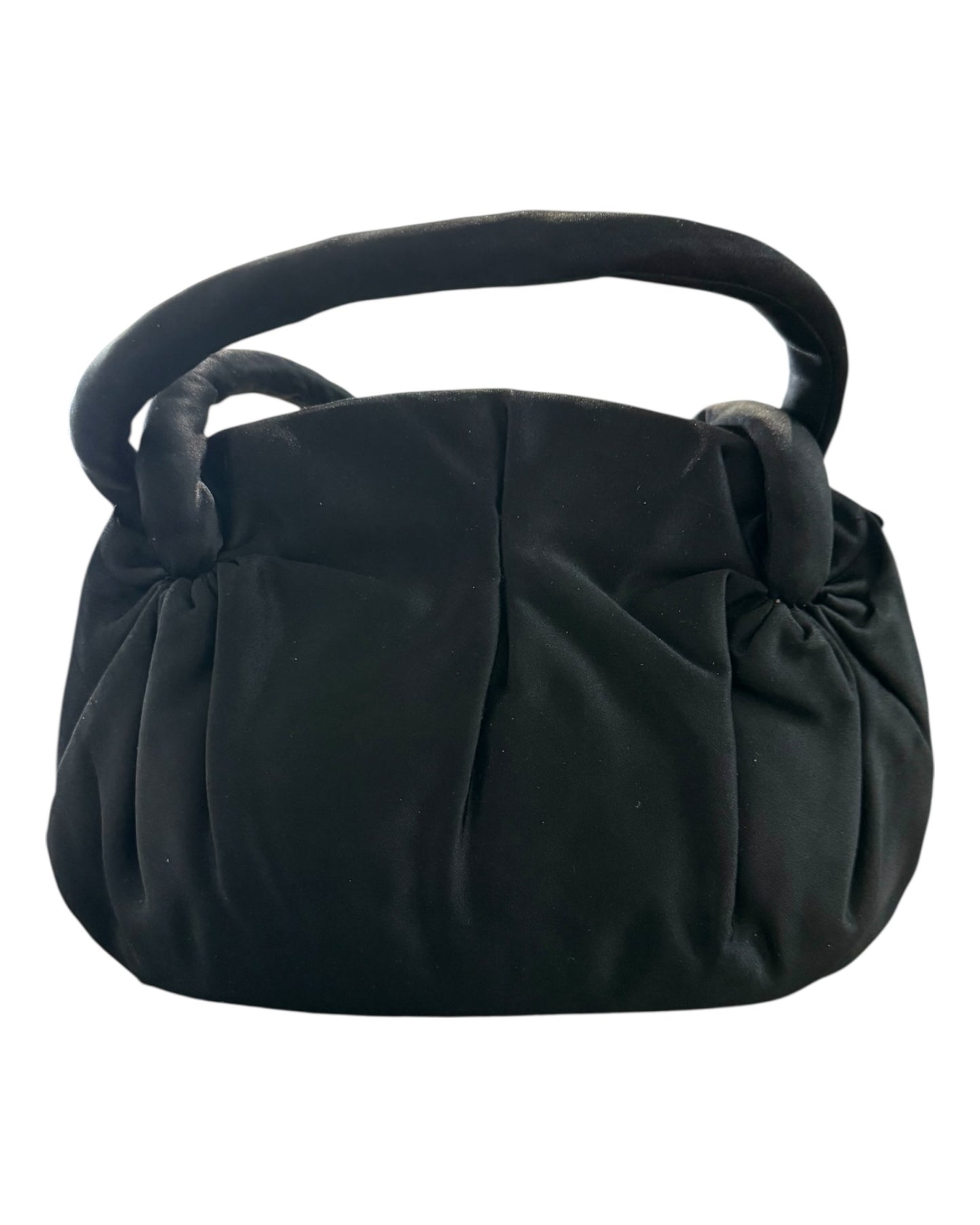 Vintage Bergdorf Goodman Black Silk Mini Handbag