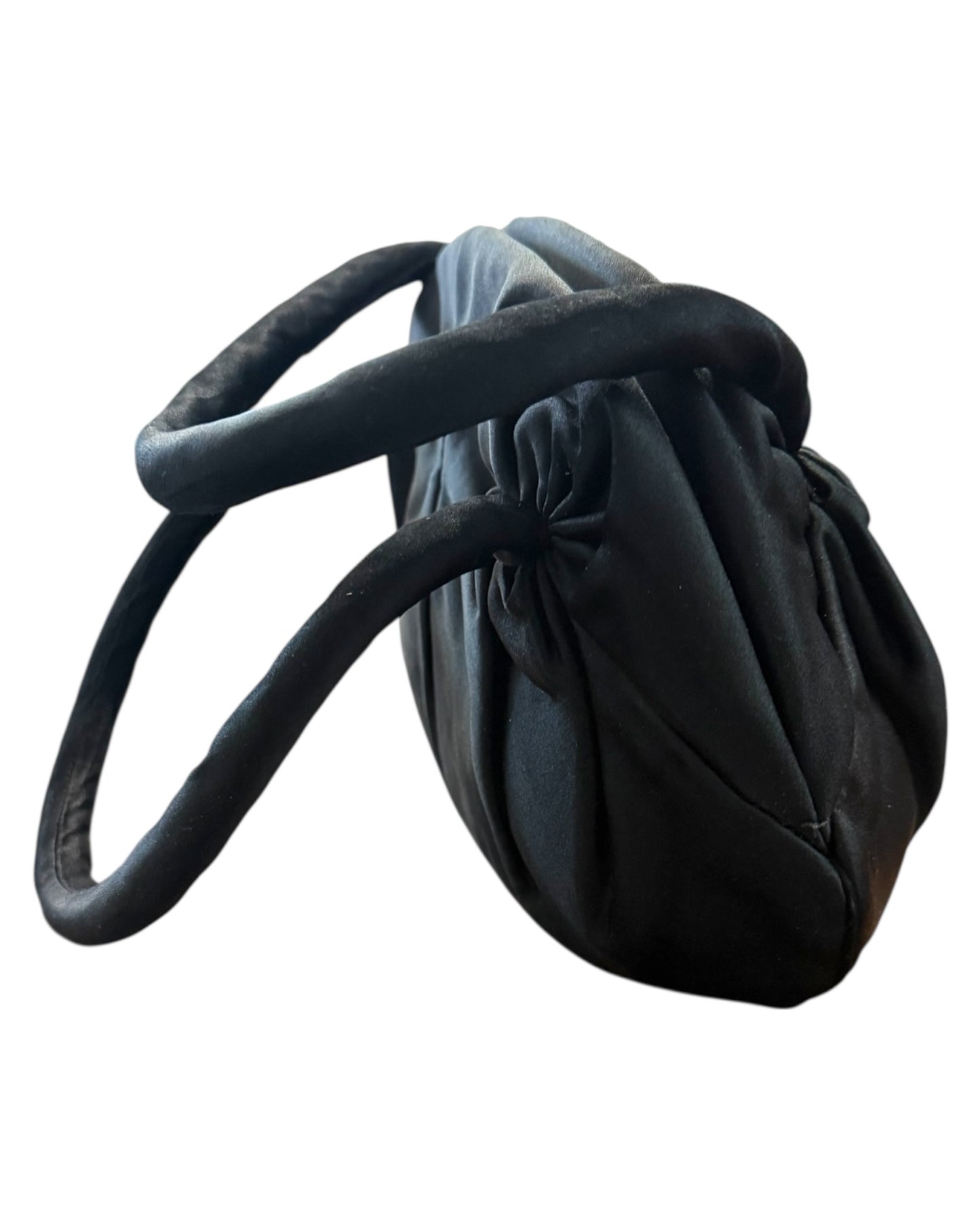 Vintage Bergdorf Goodman Black Silk Mini Handbag