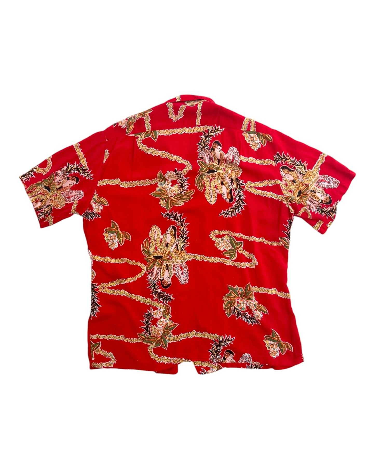Vintage Red Hawaiian Shirt