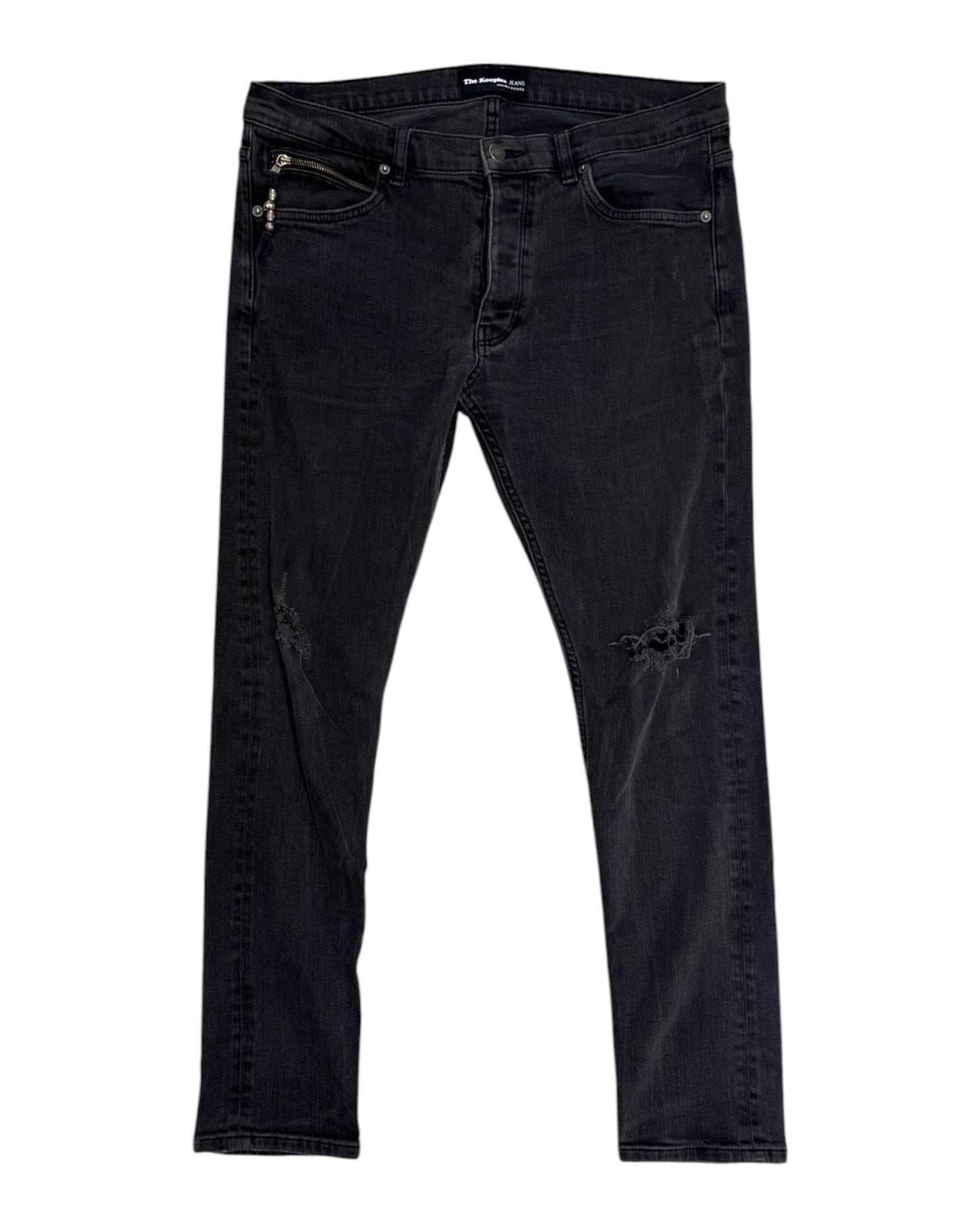 Pre-Loved The Kooples Charcoal Skinny Jeans with Charm