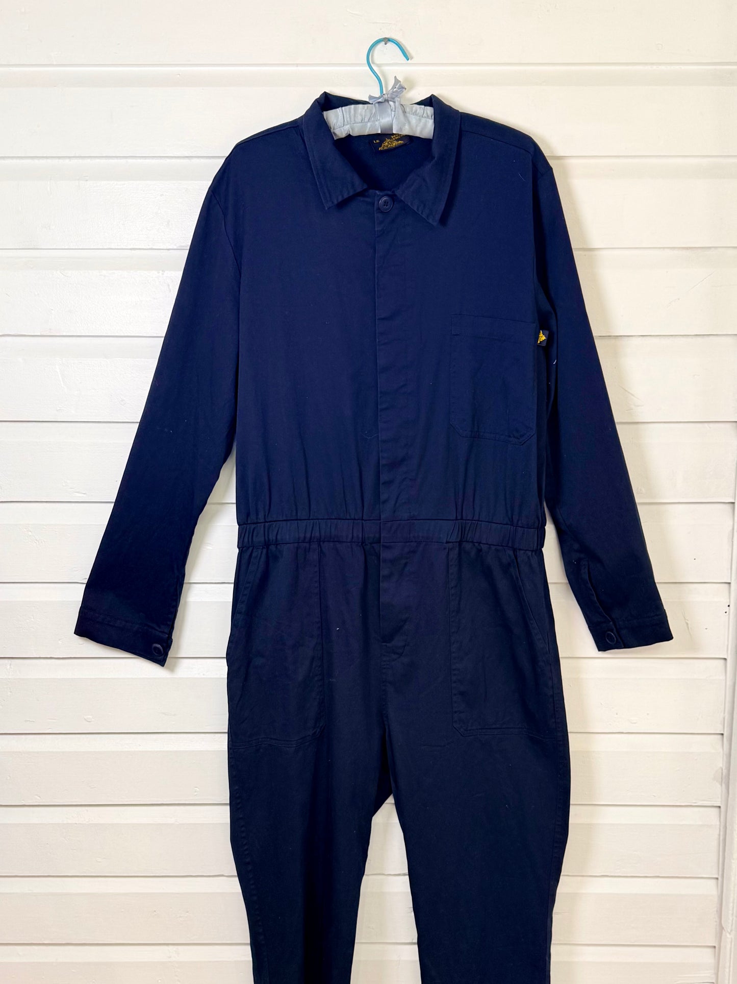 Pre-Loved Le Mont S'Michel Navy Blue Jumpsuit