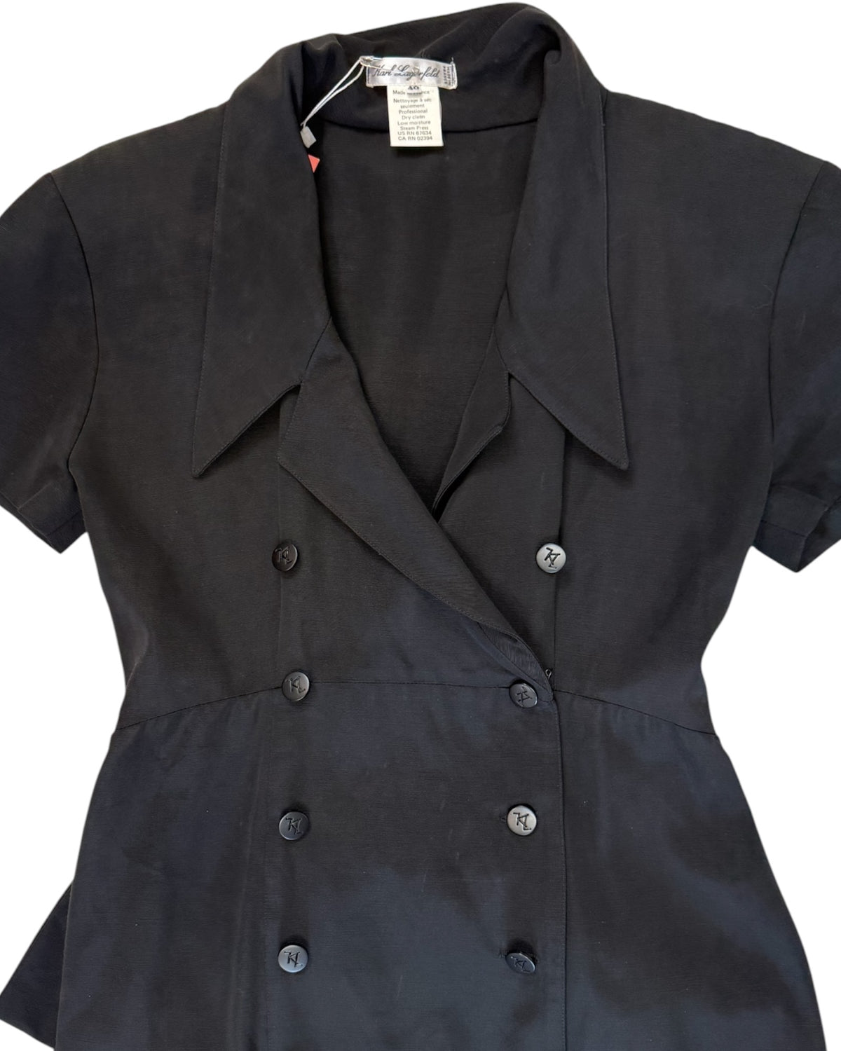 Vintage Karl Lagerfeld Black Shirt Dress