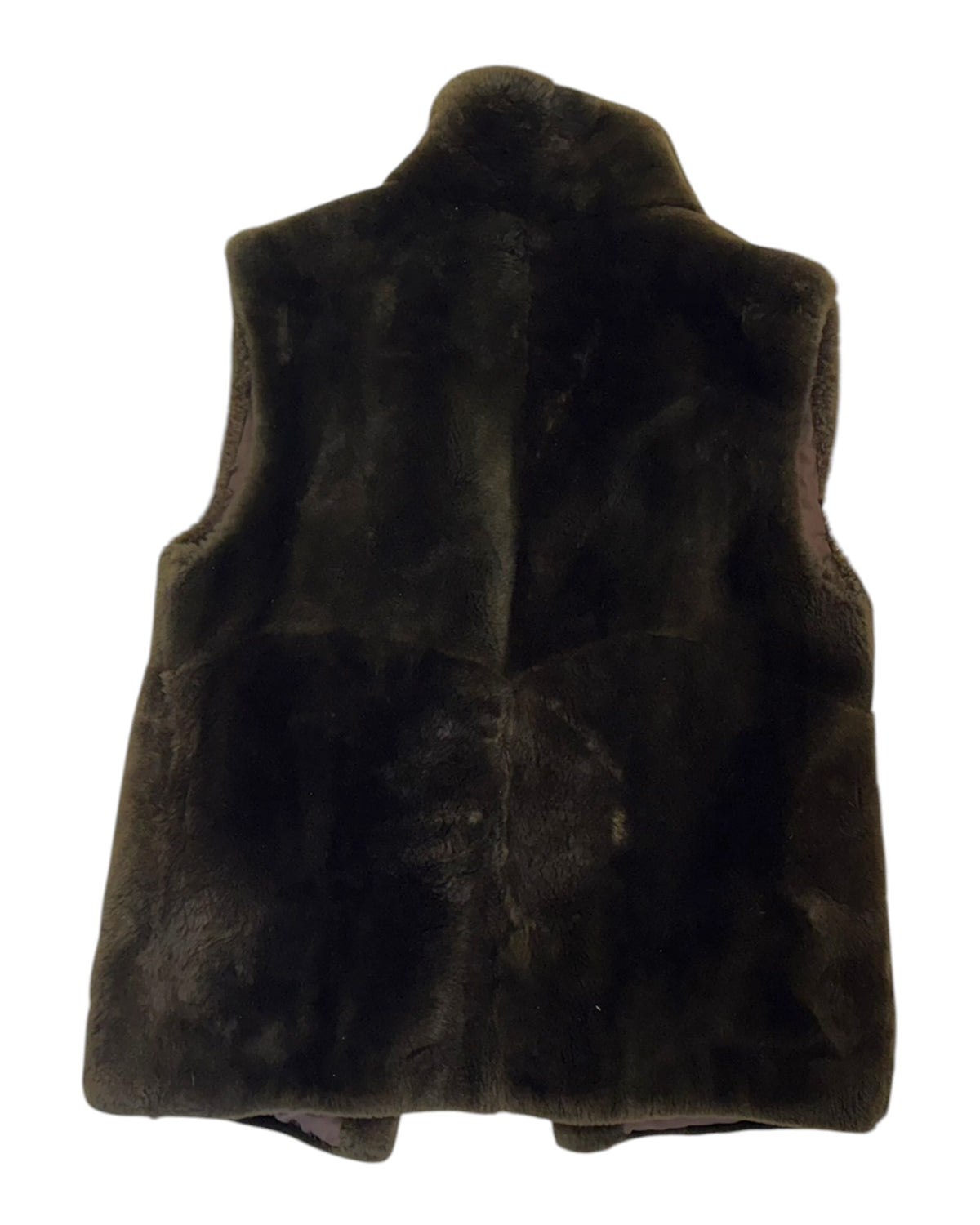 Vintage Green Fur Vest