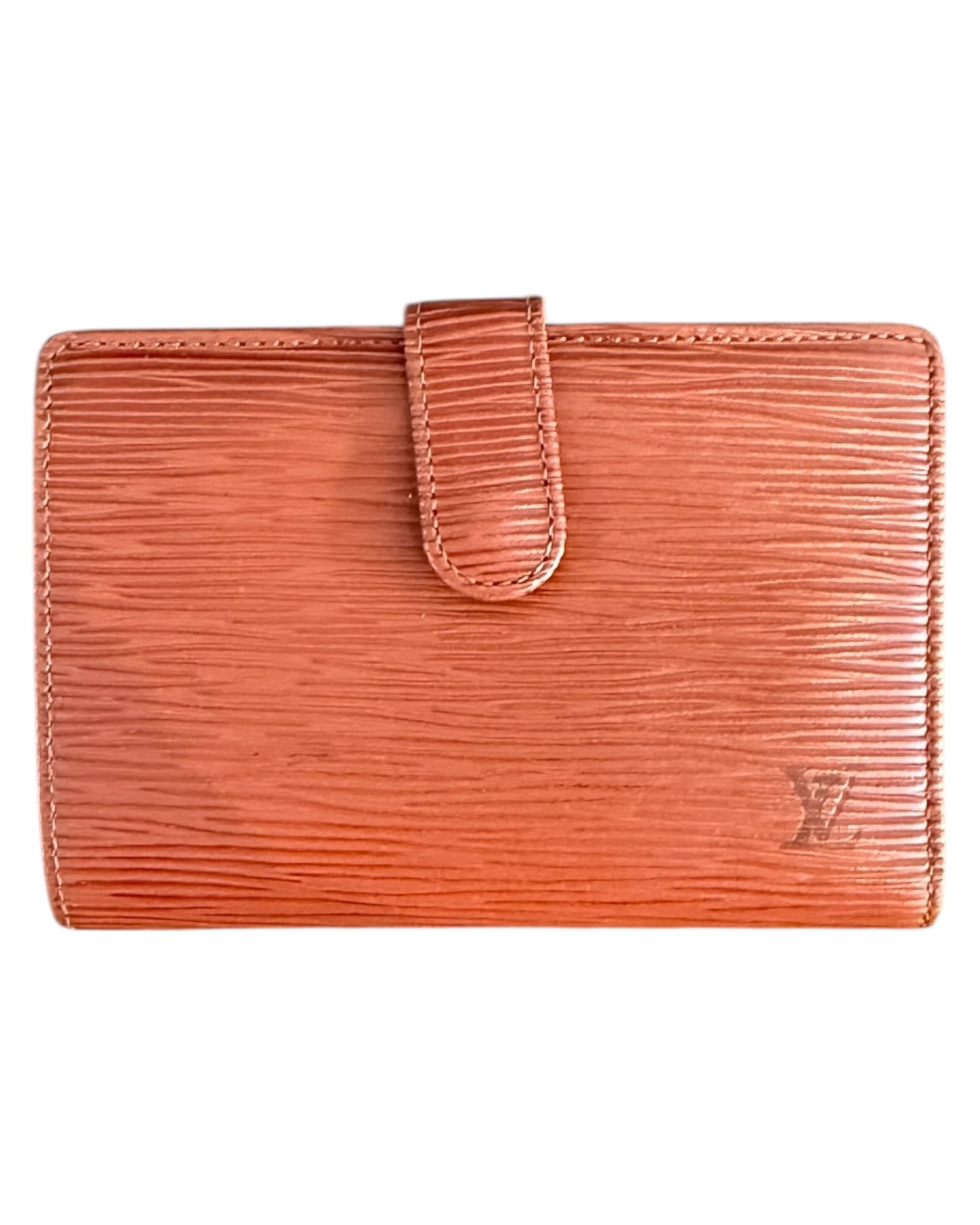 Vintage 1997 Louis Vuitton Brown Epi Leather French Purse Wallet