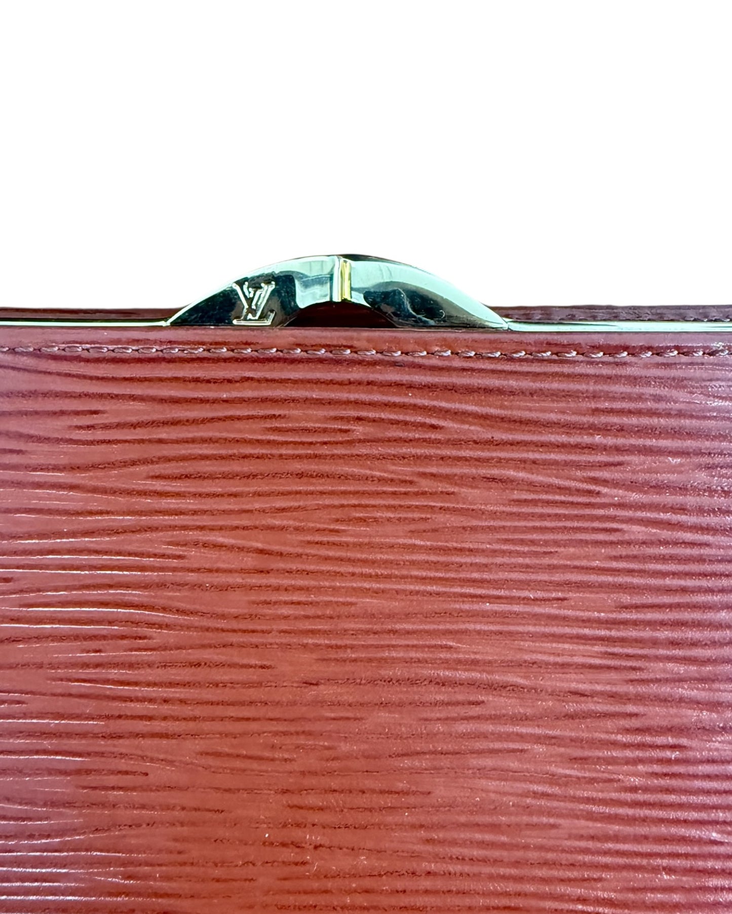 Vintage 1997 Louis Vuitton Brown Epi Leather French Purse Wallet