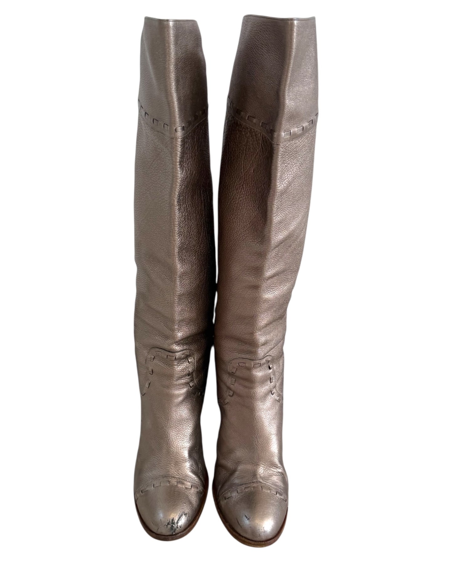 Vintage Marc Jacobs Silver High Heel Boots