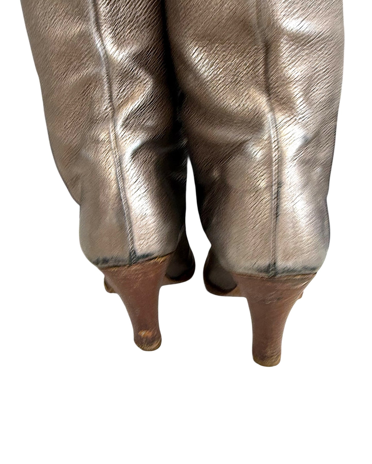 Vintage Marc Jacobs Silver High Heel Boots