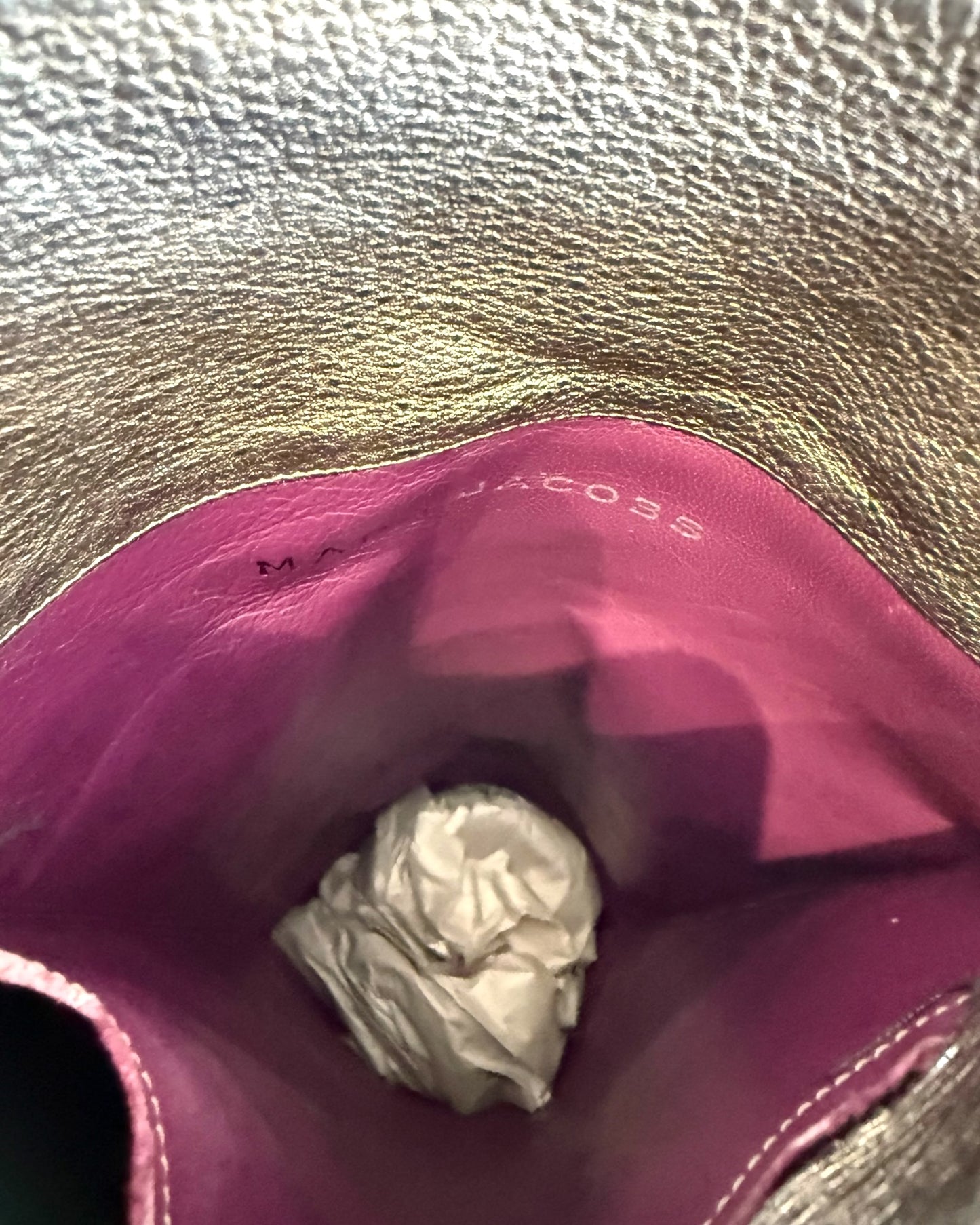 Vintage Marc Jacobs Silver High Heel Boots