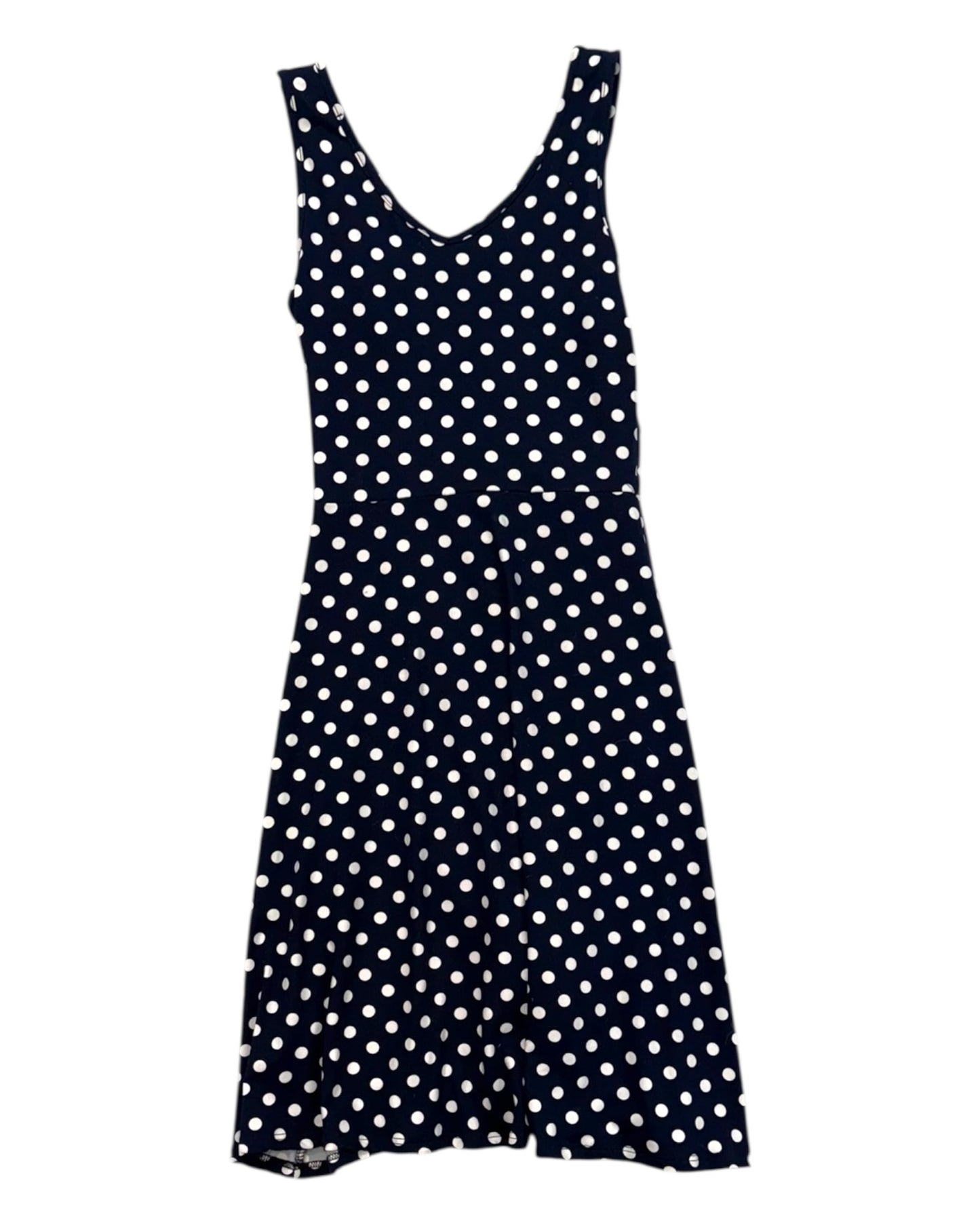 Pre-Loved Navy Polka Dot Wrap Dress