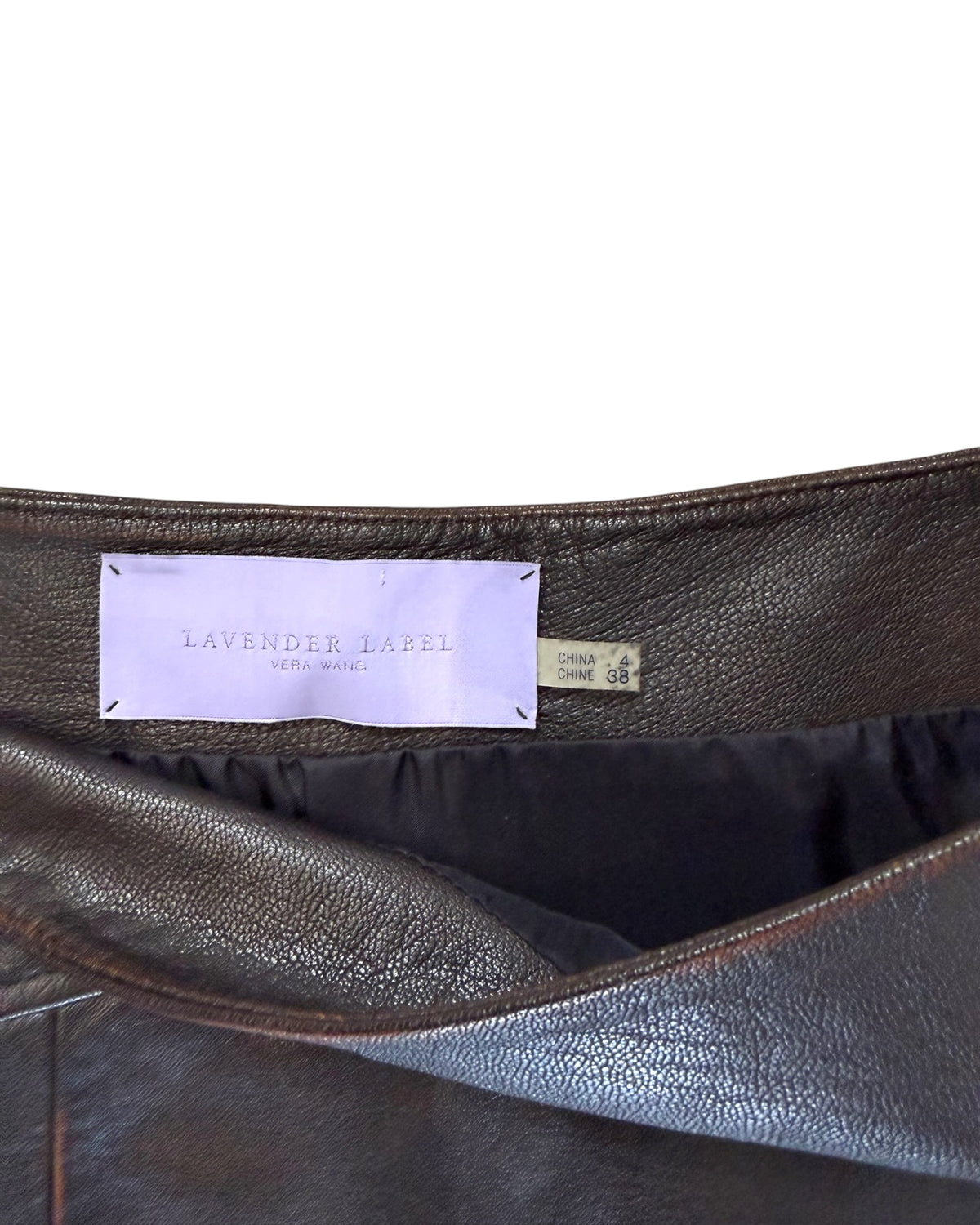 Vintage Vera Wang Leather Mini Skirt