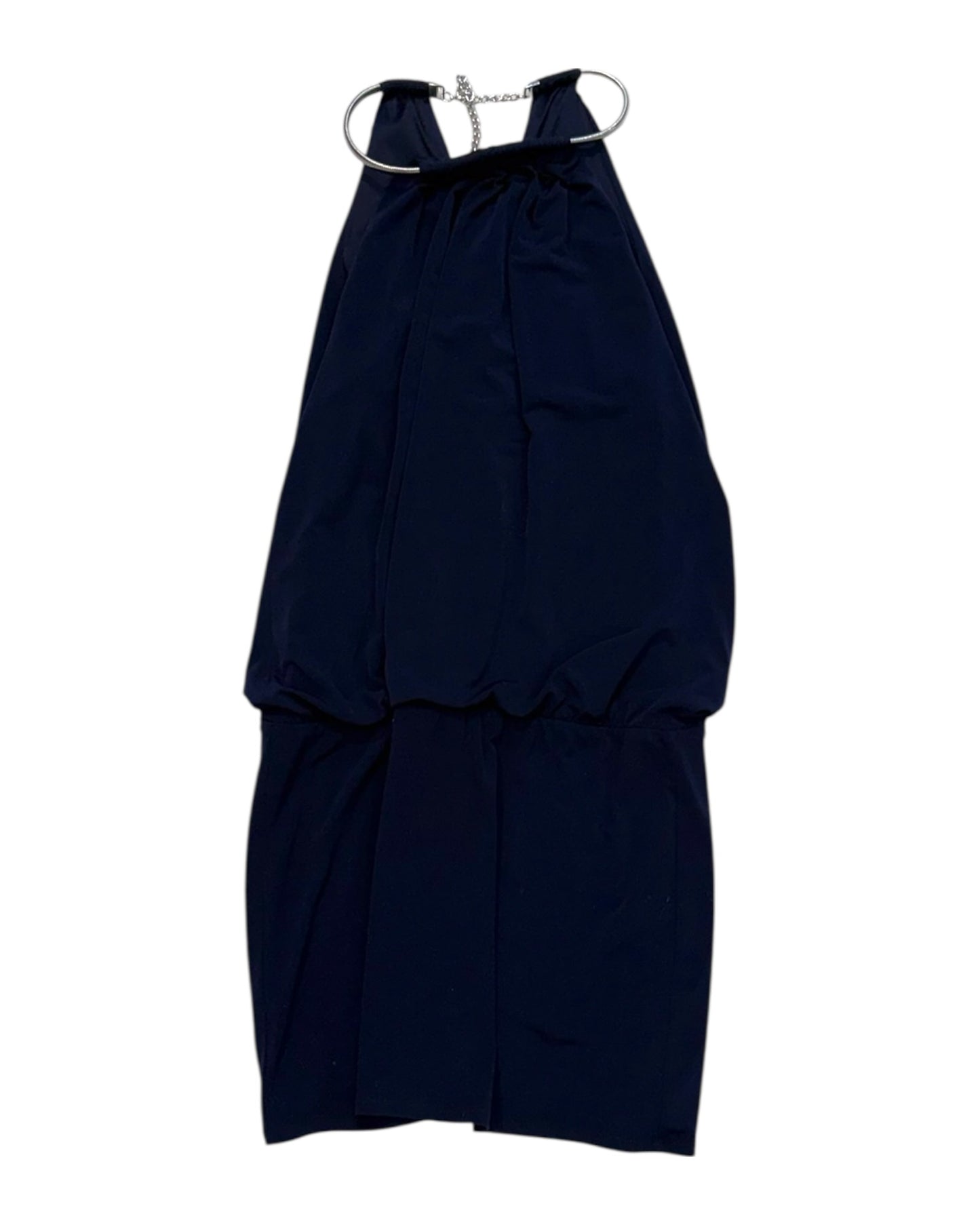 Pre-Loved Y2K Drop-Waist Dress with Necklace Collar