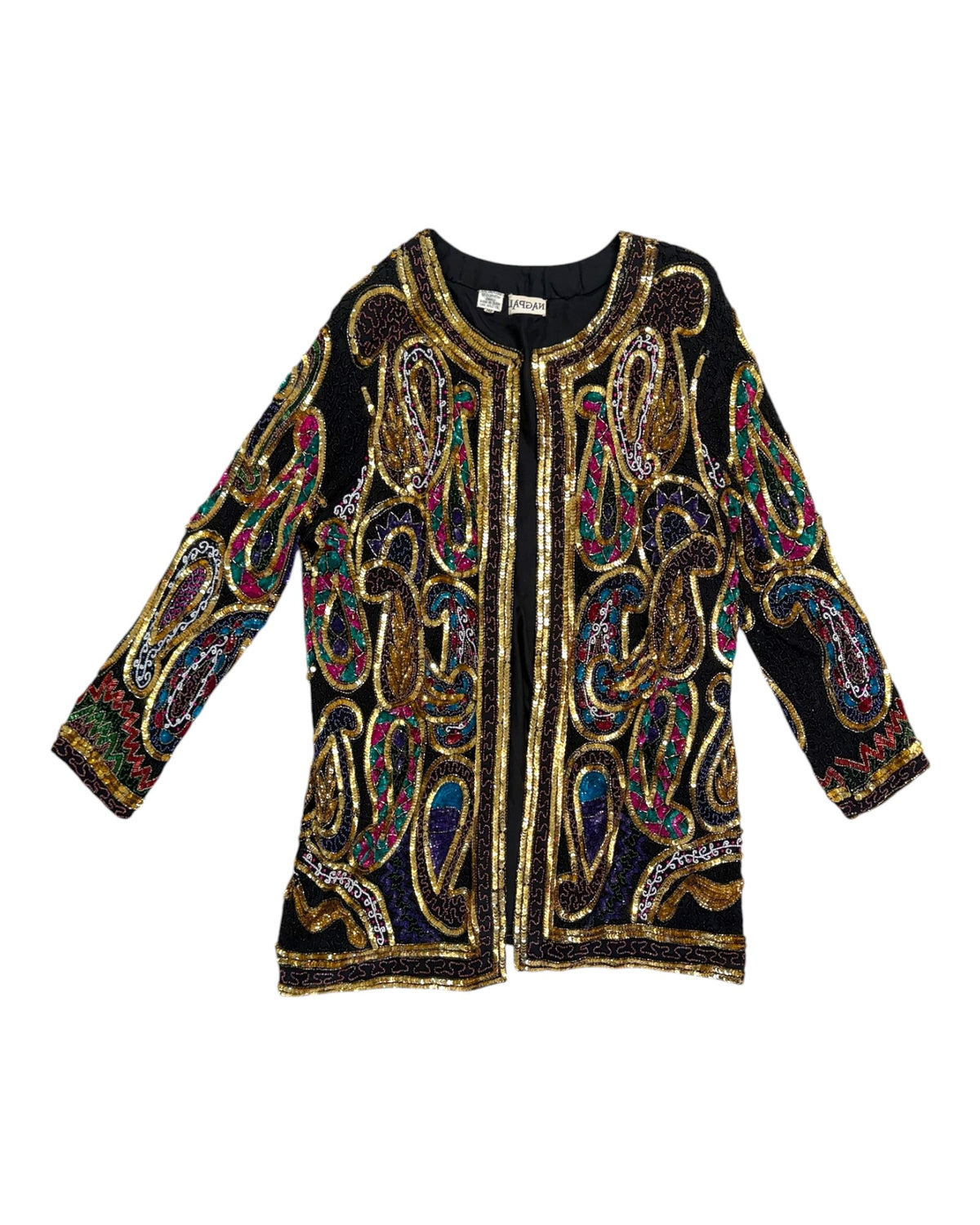 Vintage Nagpal Embellished Silk Evening Jacket