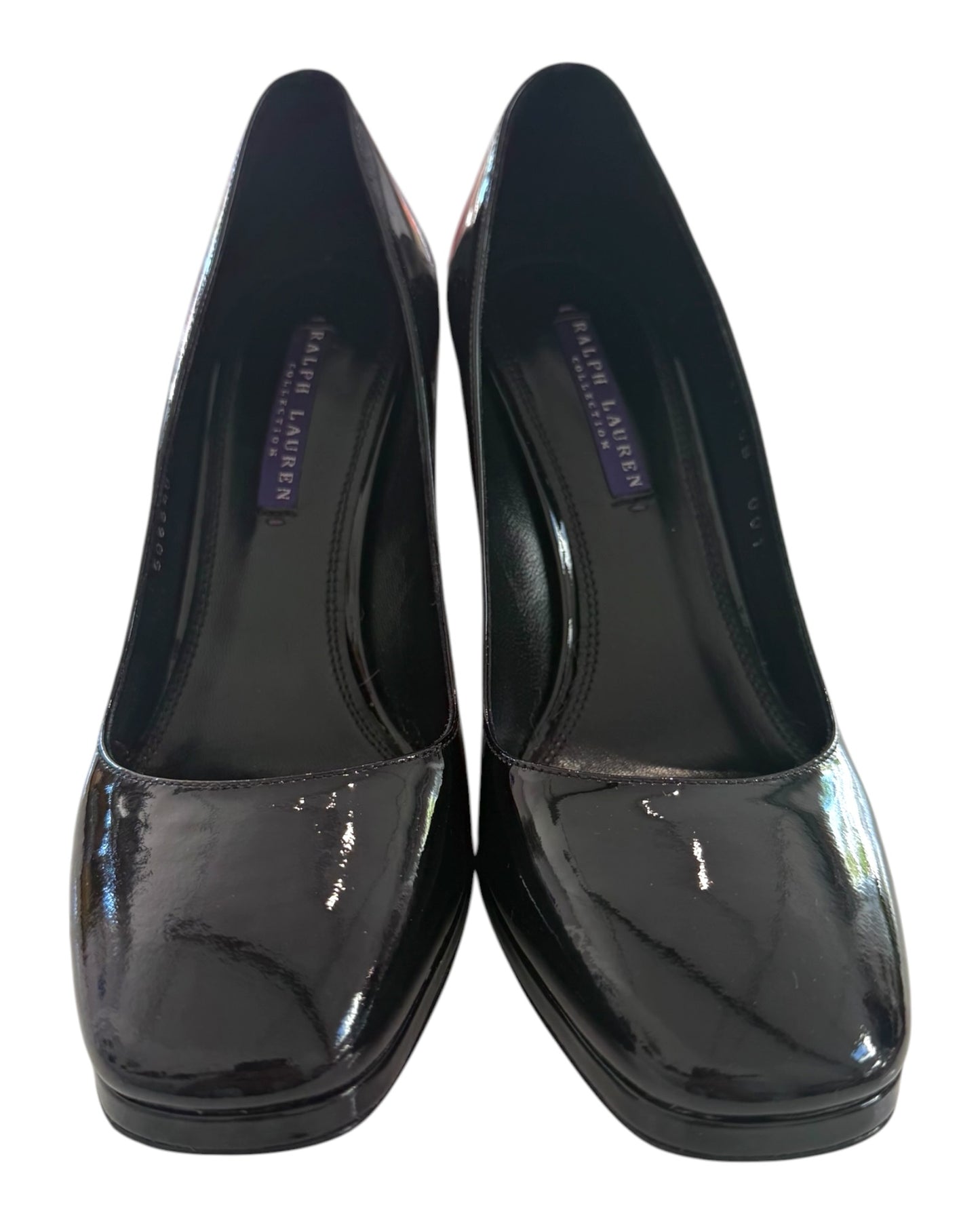 Vintage Ralph Lauren Purple Label Black Patent Leather Heels