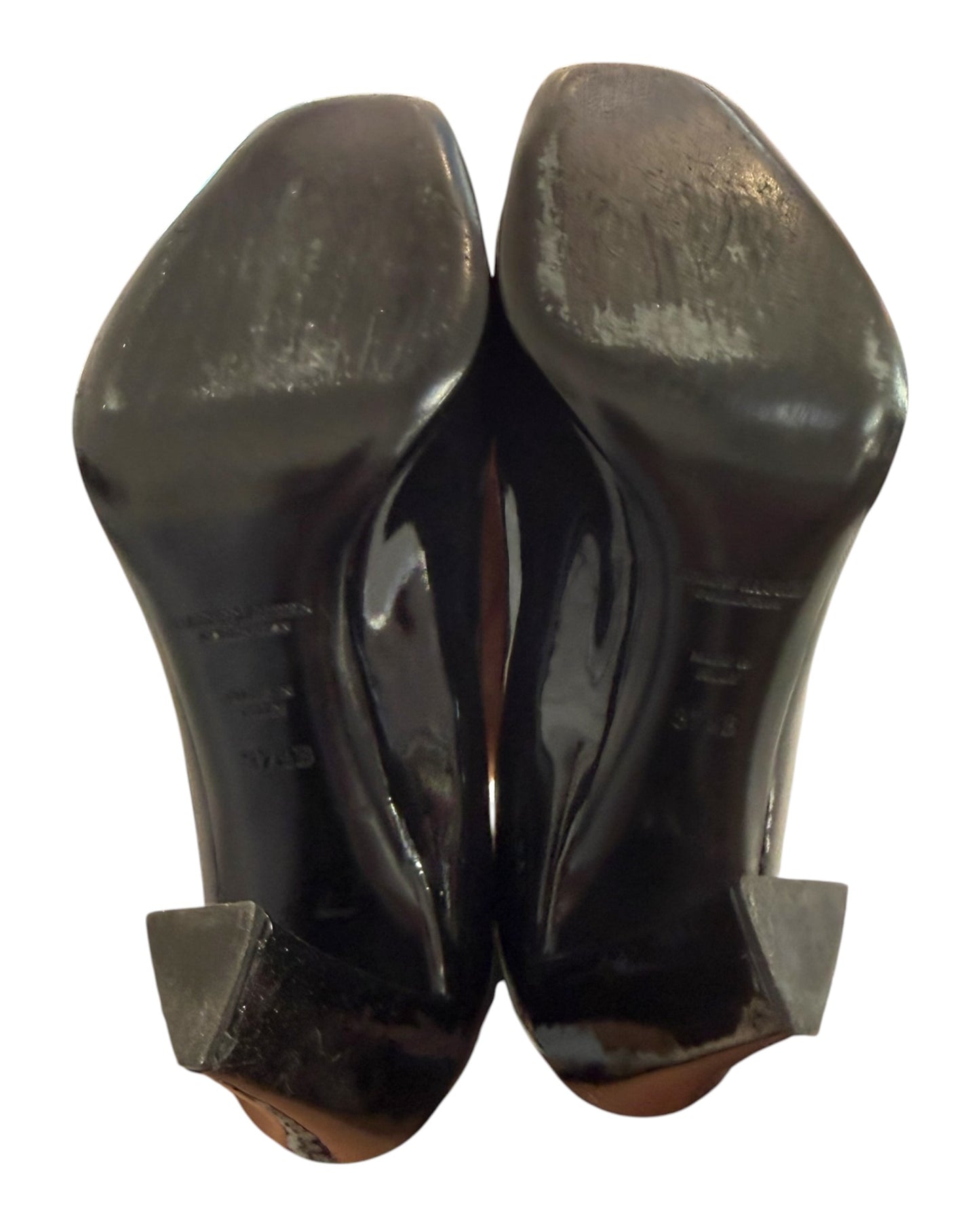 Vintage Ralph Lauren Purple Label Black Patent Leather Heels