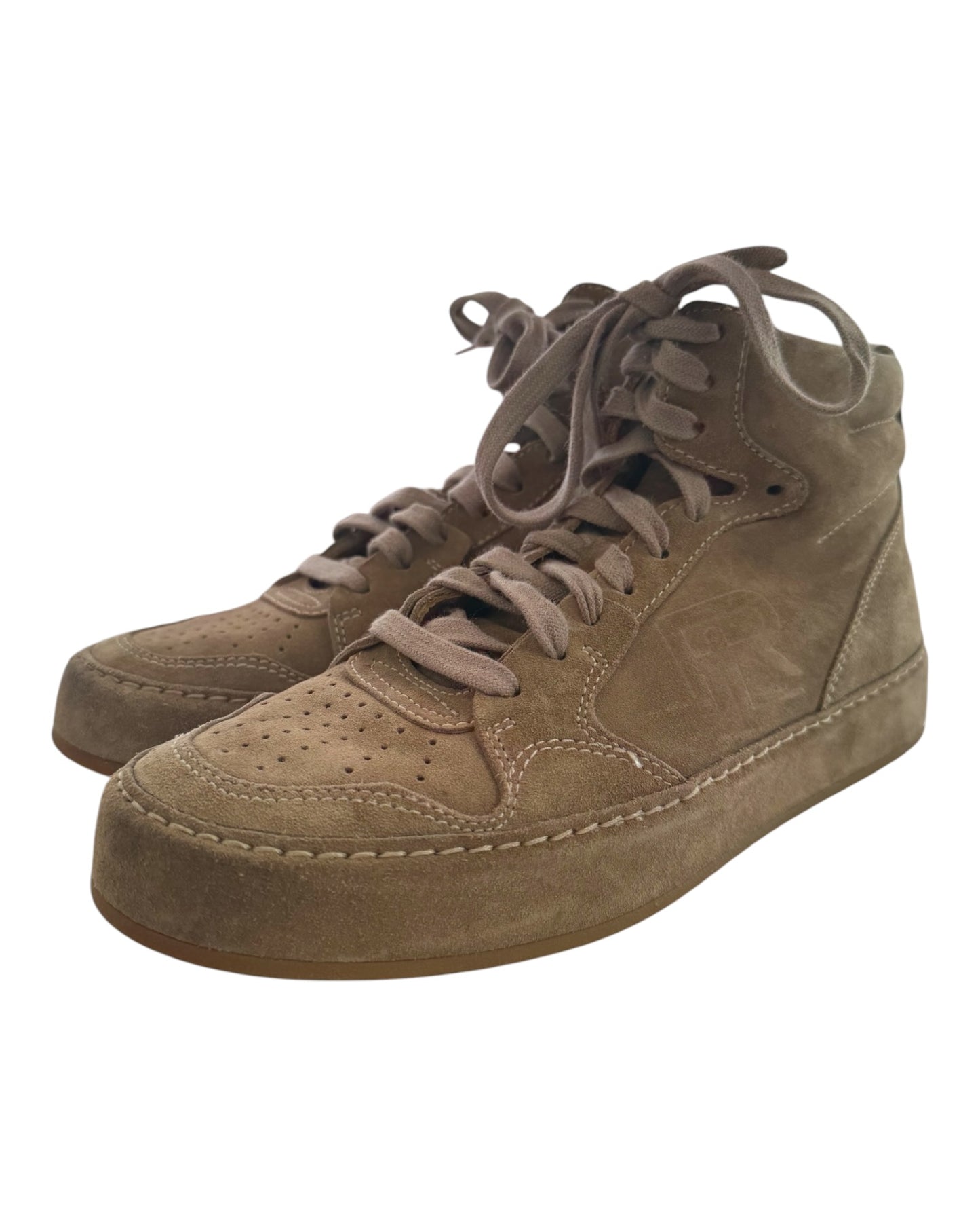 Pre-Loved Ralph Lauren High-Top Suede Sneakers