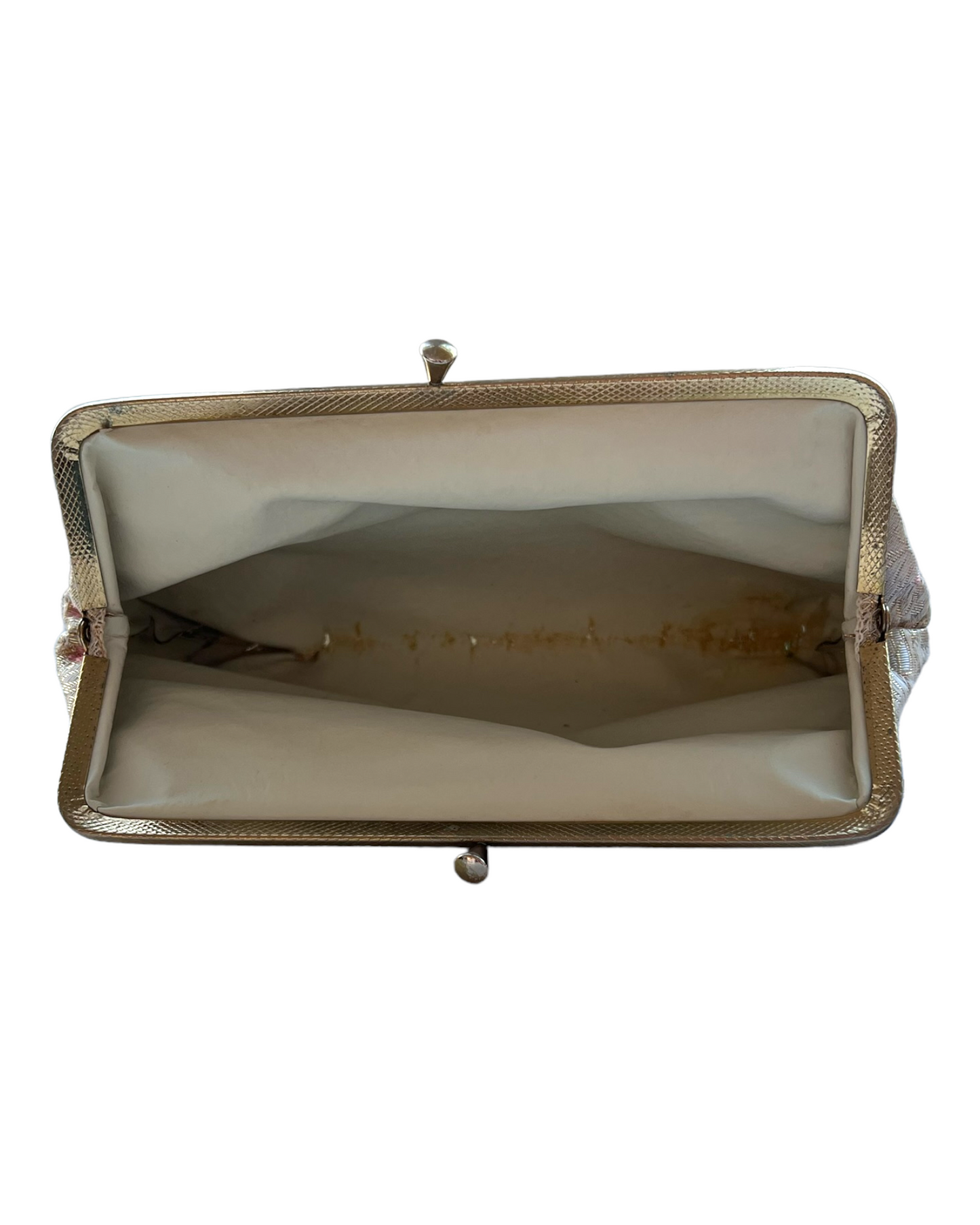 Vintage Gold and Silk Clutch