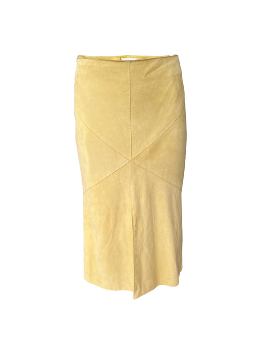 Vintage Valentino Suede Knee-Length Skirt