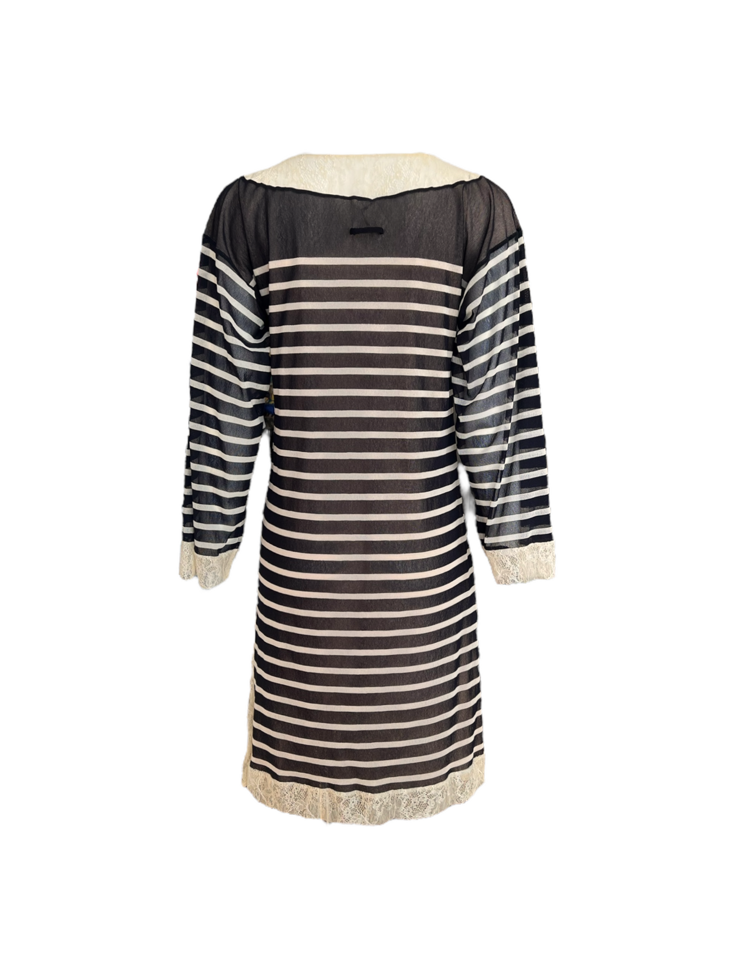 Vintage Jean Paul Gaultier Stripe and Lace Cover-Up