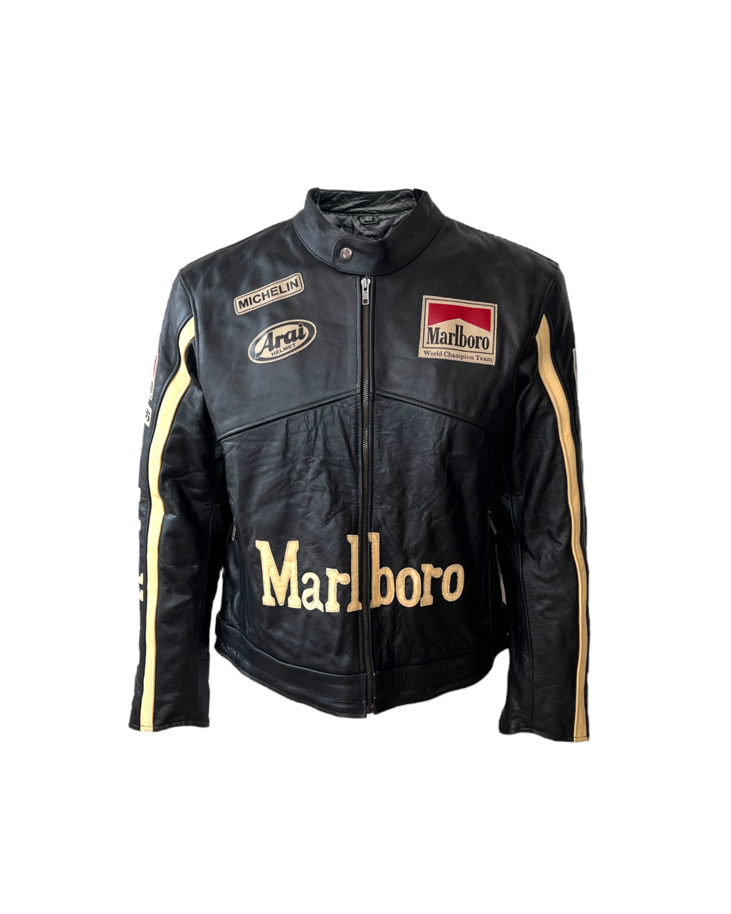 Vintage Marlboro Black and Brown Racing Jacket