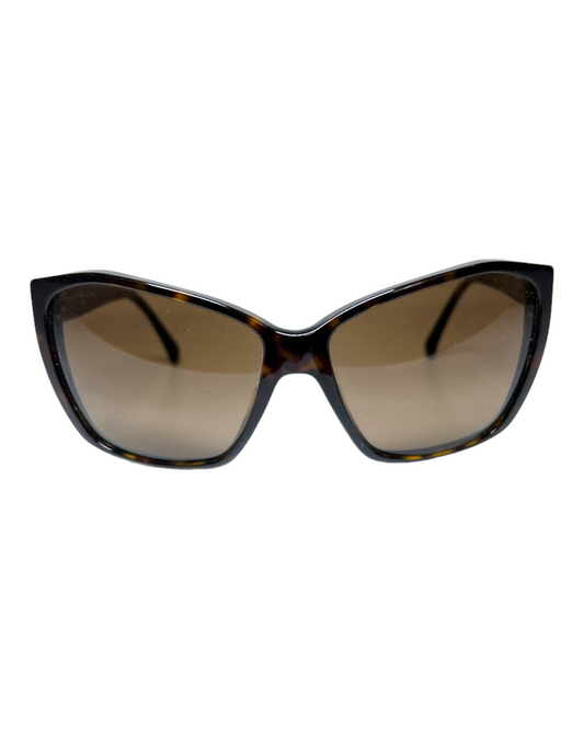 Vintage Chanel Tourtise Shell Butterfly Sunglasses