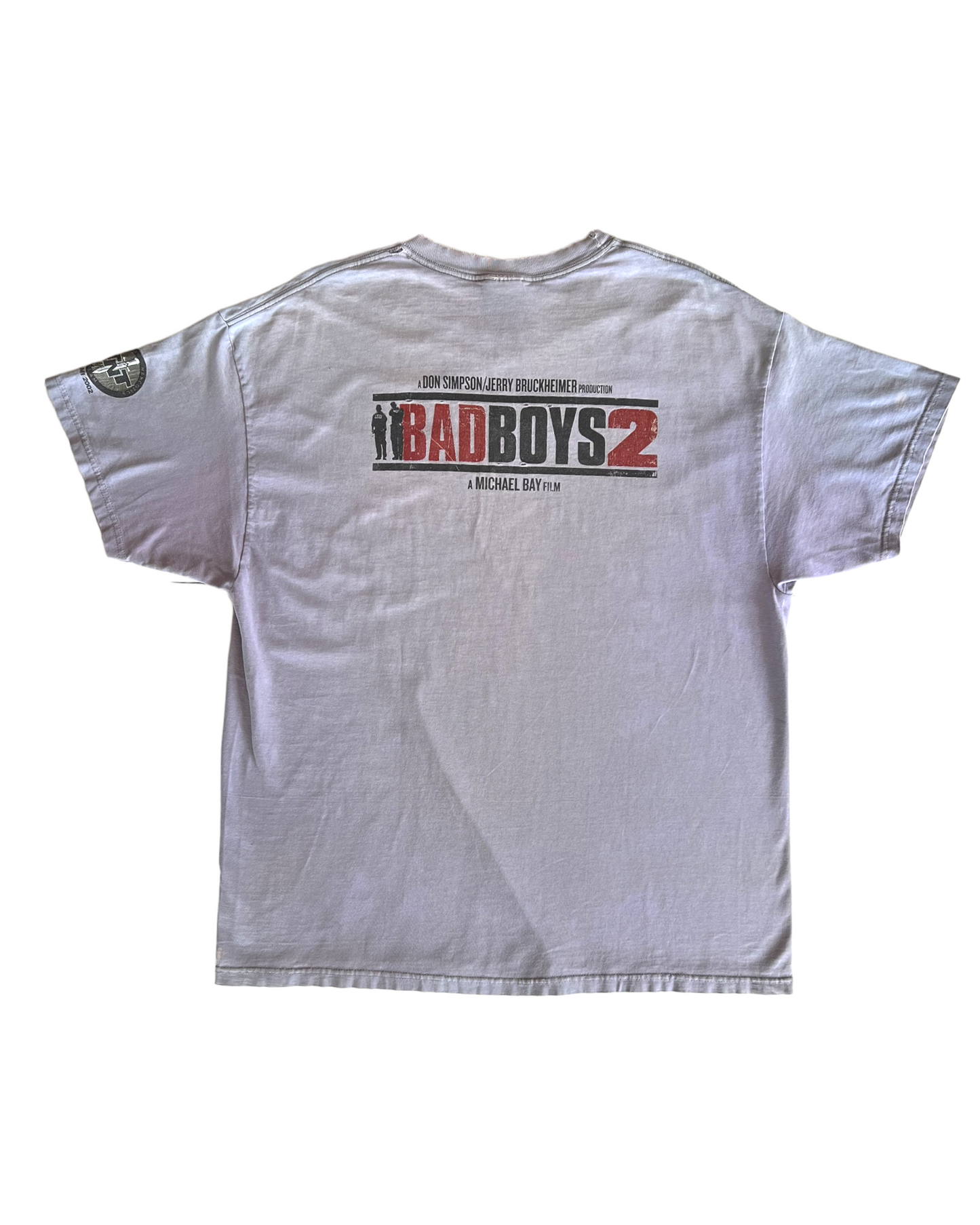 RARE Vintage 2002 Bad Boys 2 Stunt Crew Tee