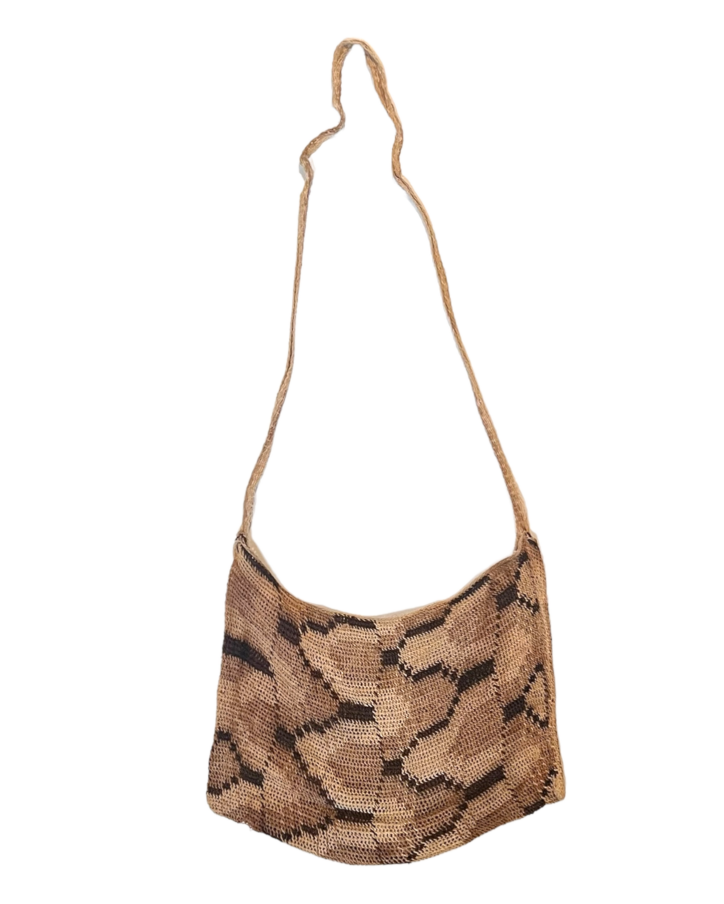 Vintage Woven Straw Shoulder Bag