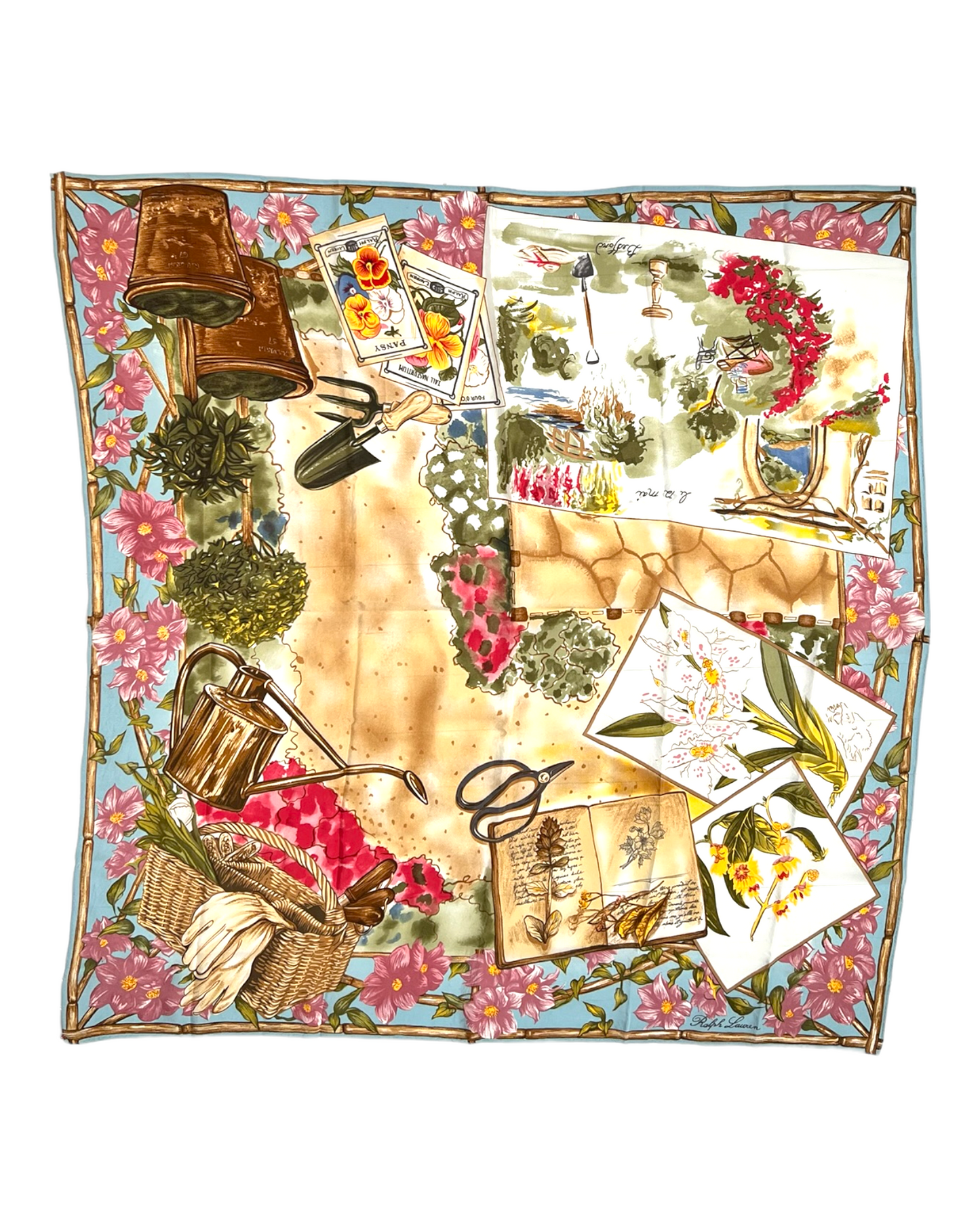 Vintage Ralph Lauren Silk Scarf