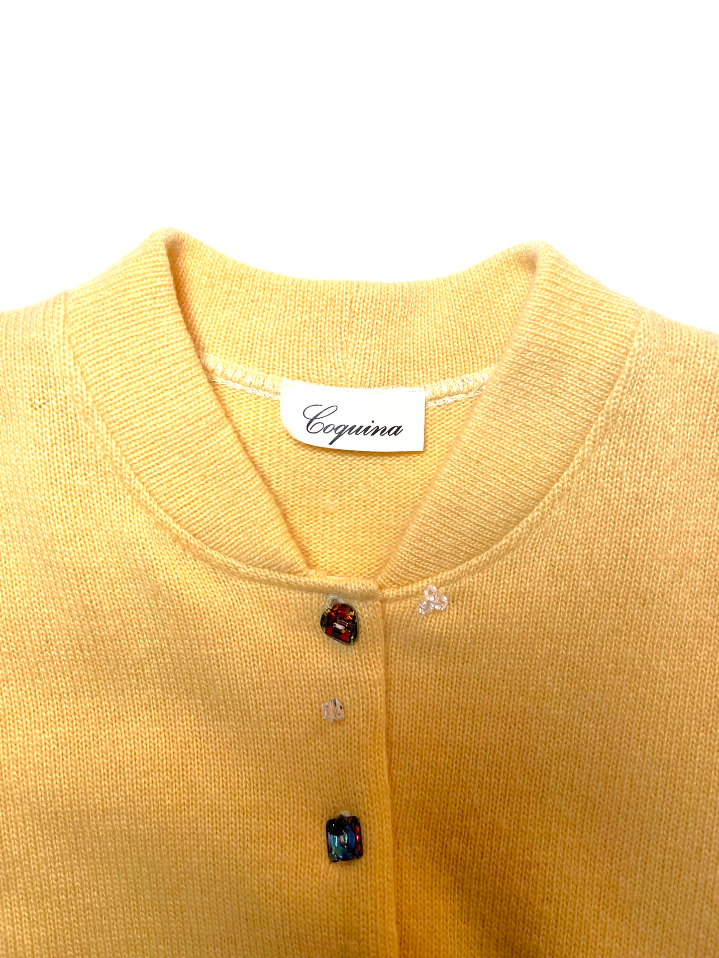 Vintage Coquina Embellished Cashmere Sweater