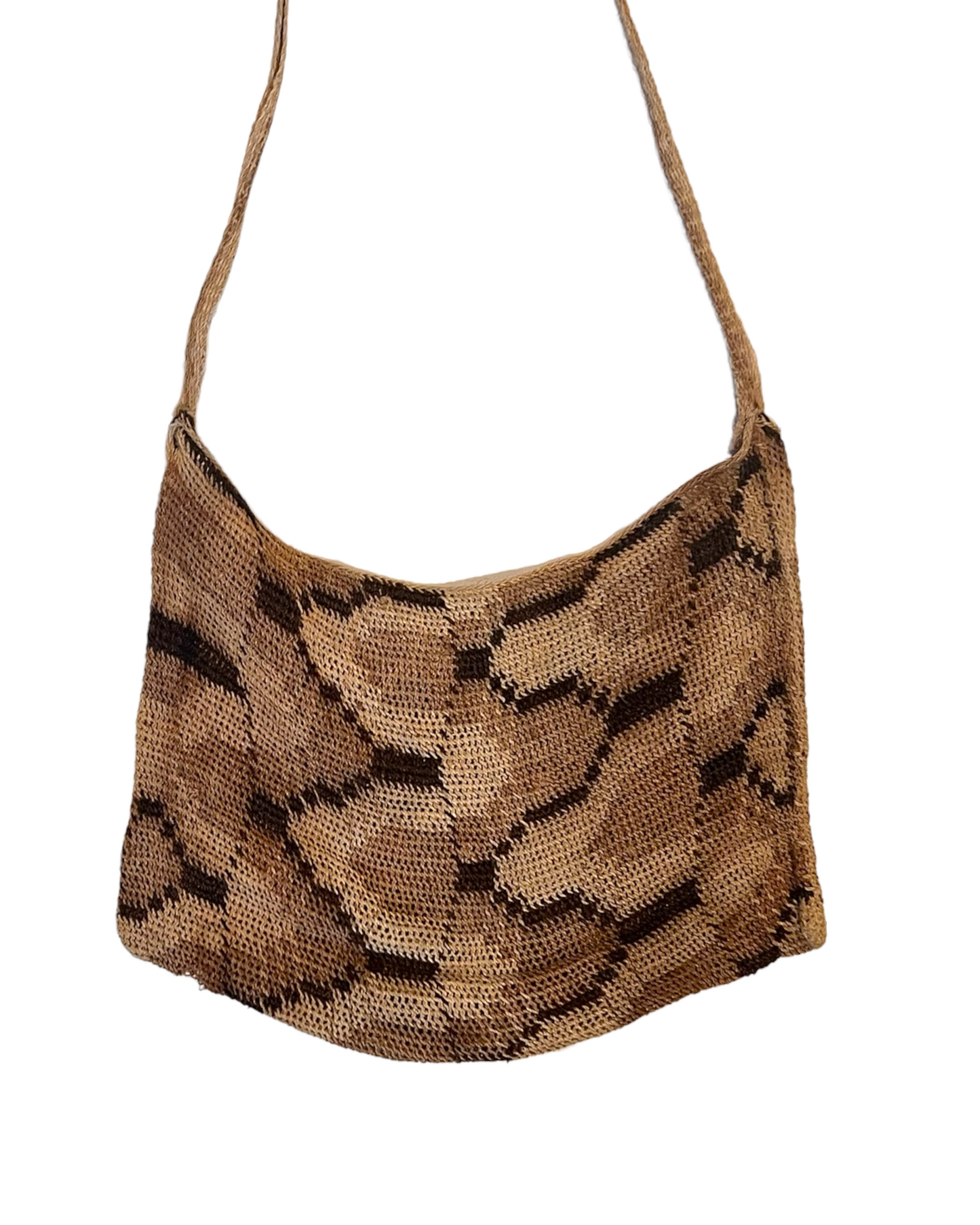 Vintage Woven Straw Shoulder Bag