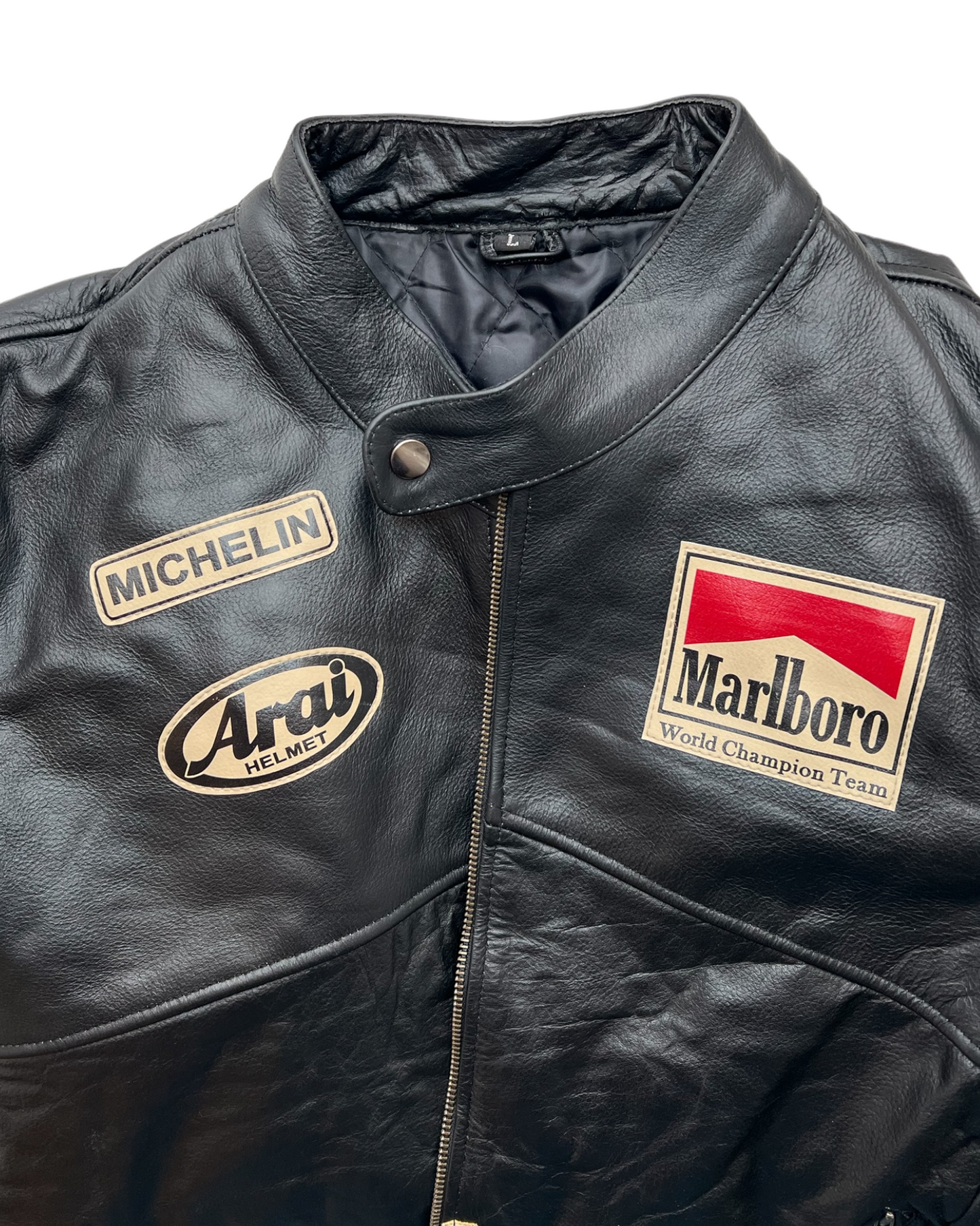 Vintage Marlboro Black and Brown Racing Jacket