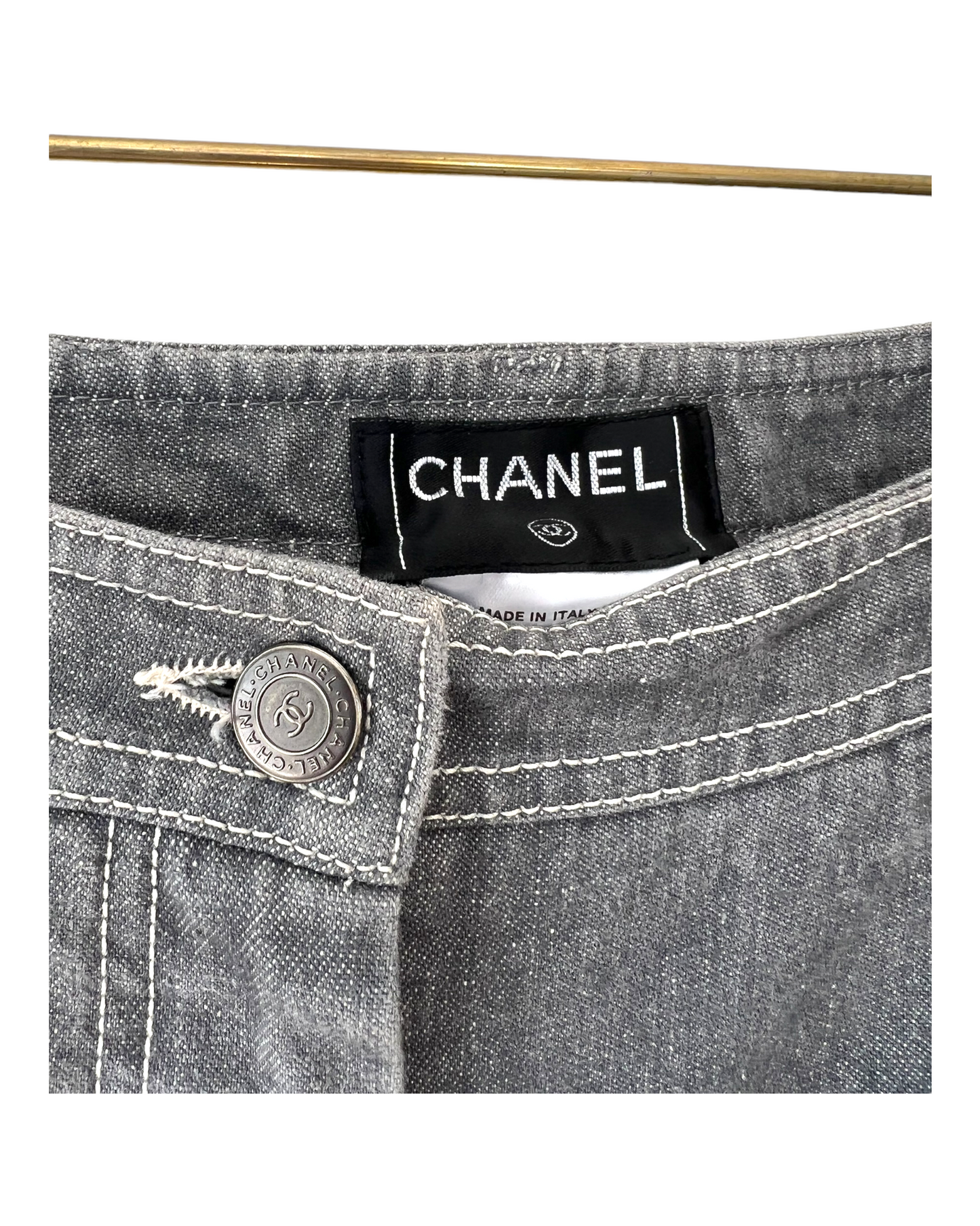 Vintage 2001 Chanel Wide Leg Jeans