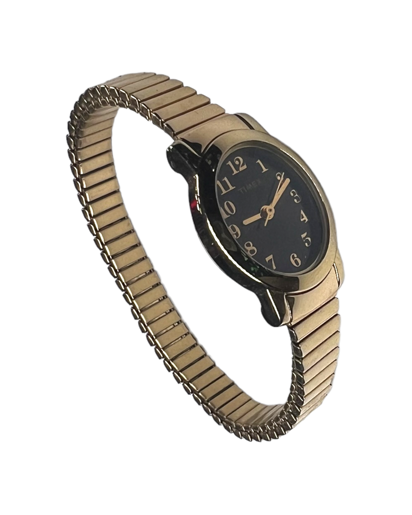 Vintage Timex Black and Gold Expansion Watch