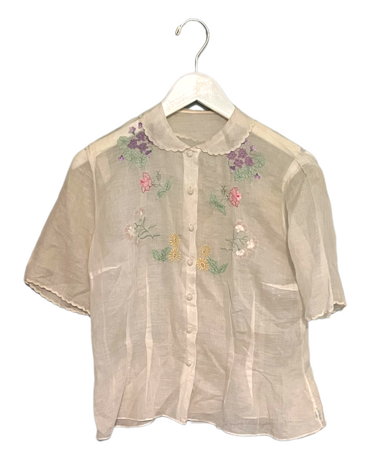 Vintage Handmade Embroidered Top