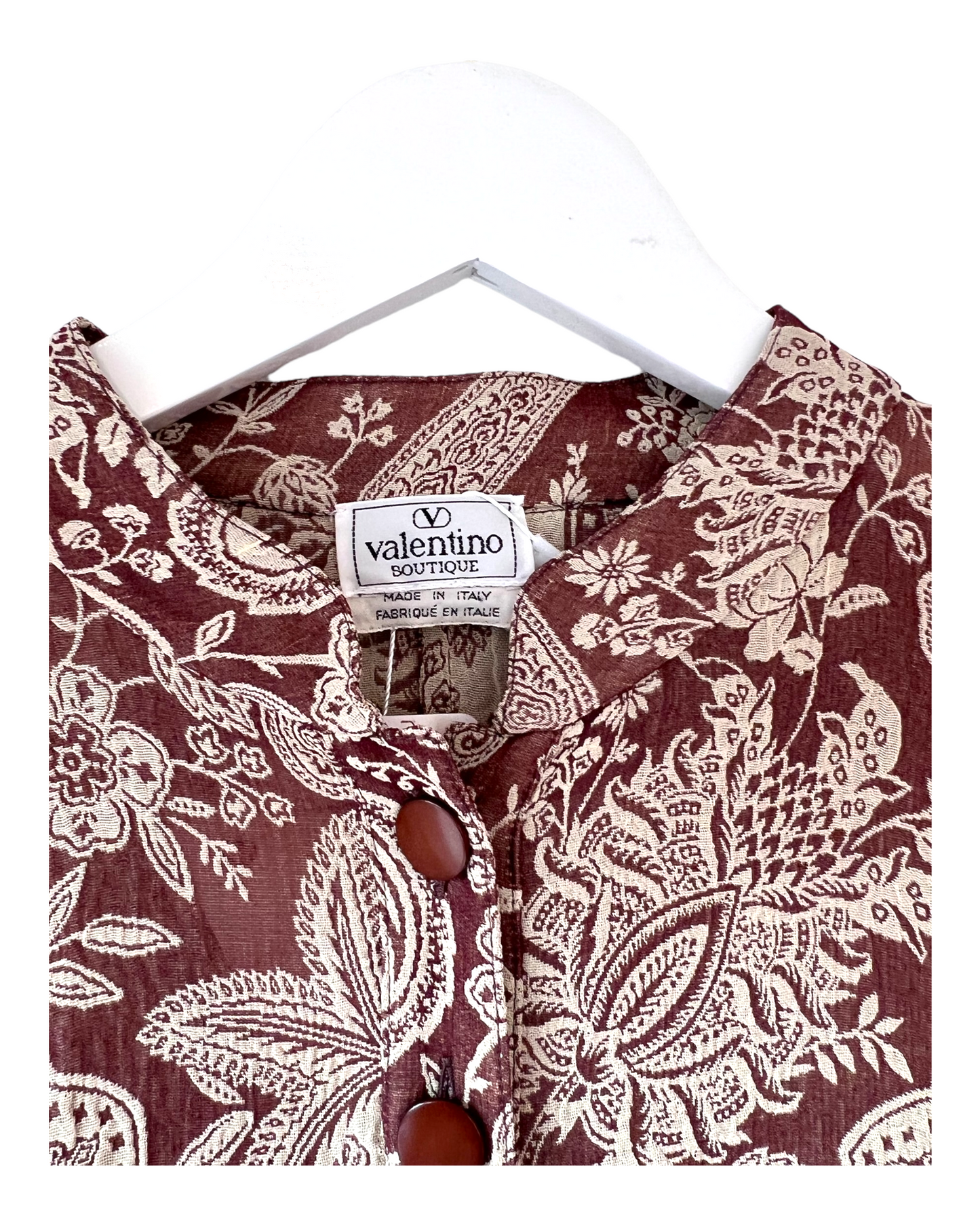 Vintage Valentino Paisley Blouse