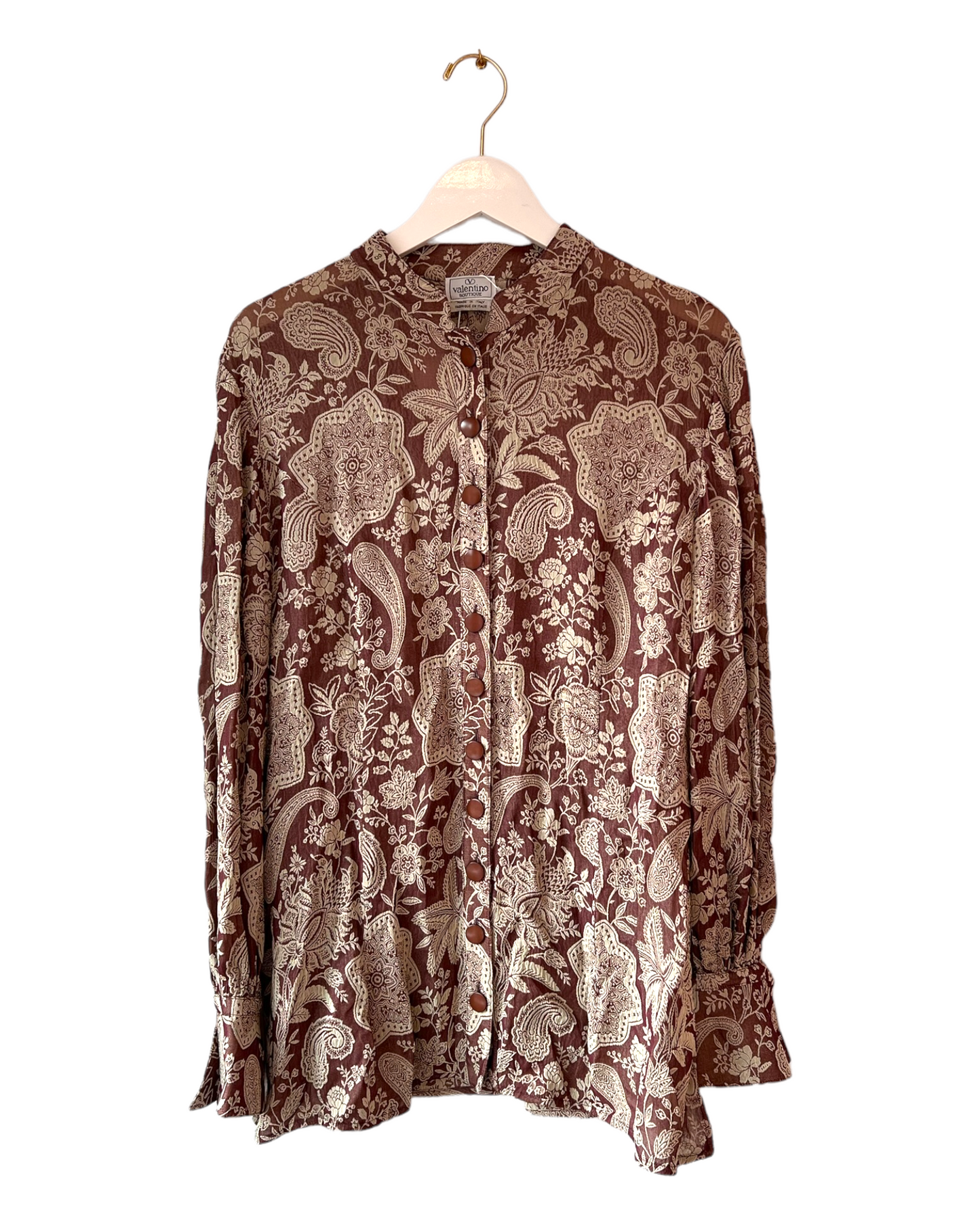 Vintage Valentino Paisley Blouse