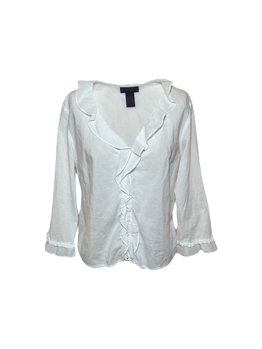 Vintage Ralph Lauren Ruffled Blouse