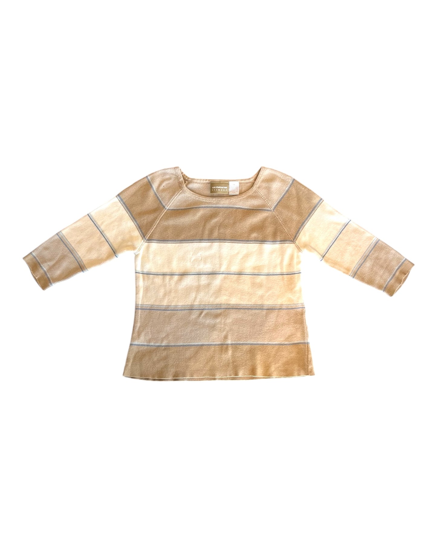 Vintage Tan Striped Tee