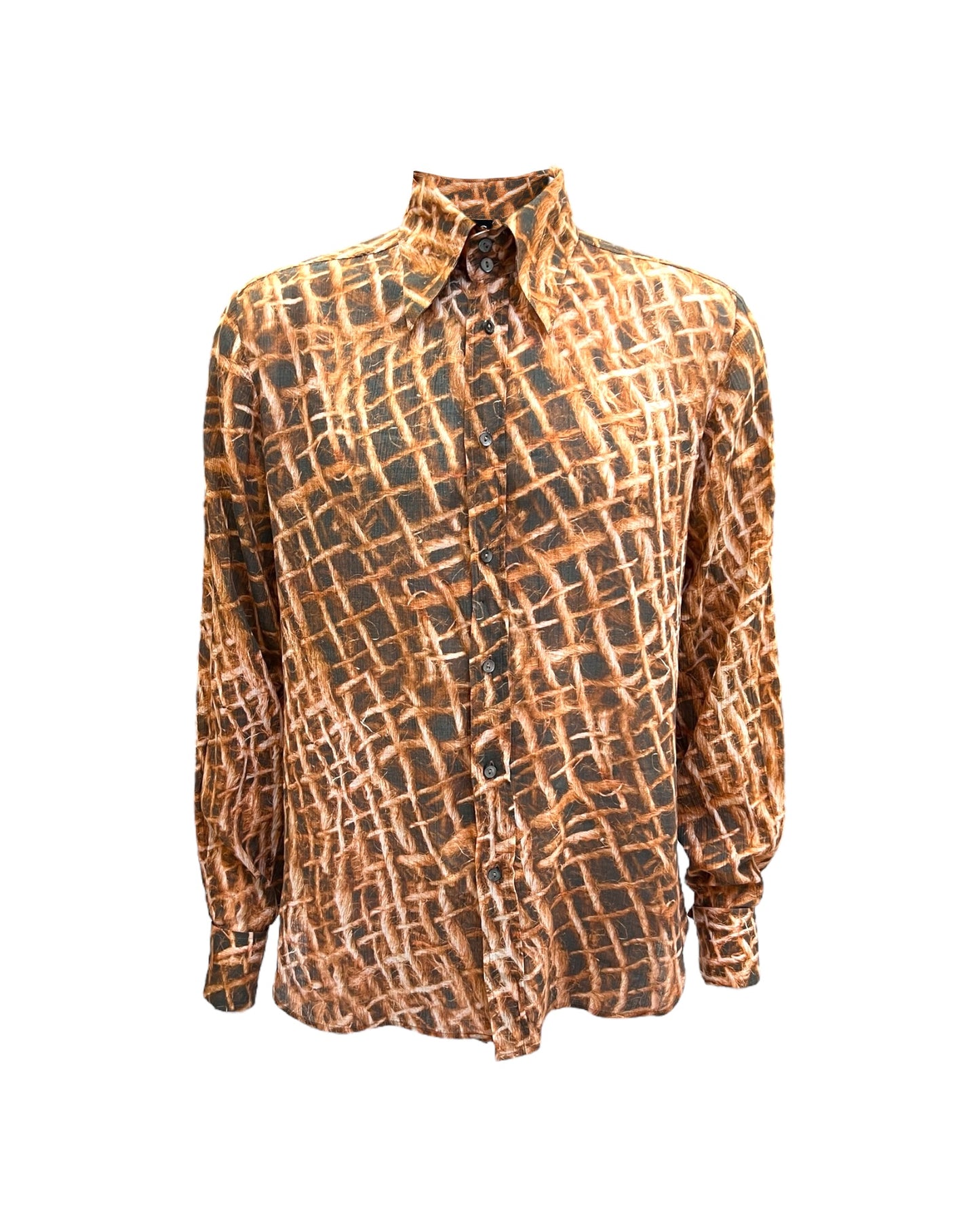 Vintage D&G Graphic Print Button-Up Top