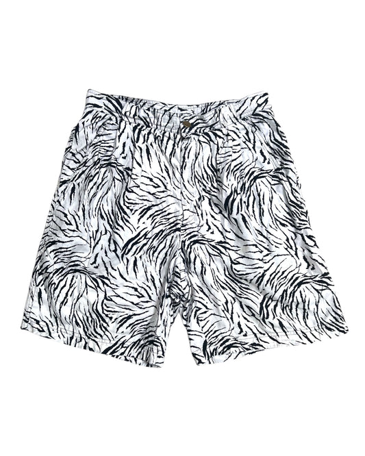 Vintage 1996 Gianni Versace Zebra Print Shorts