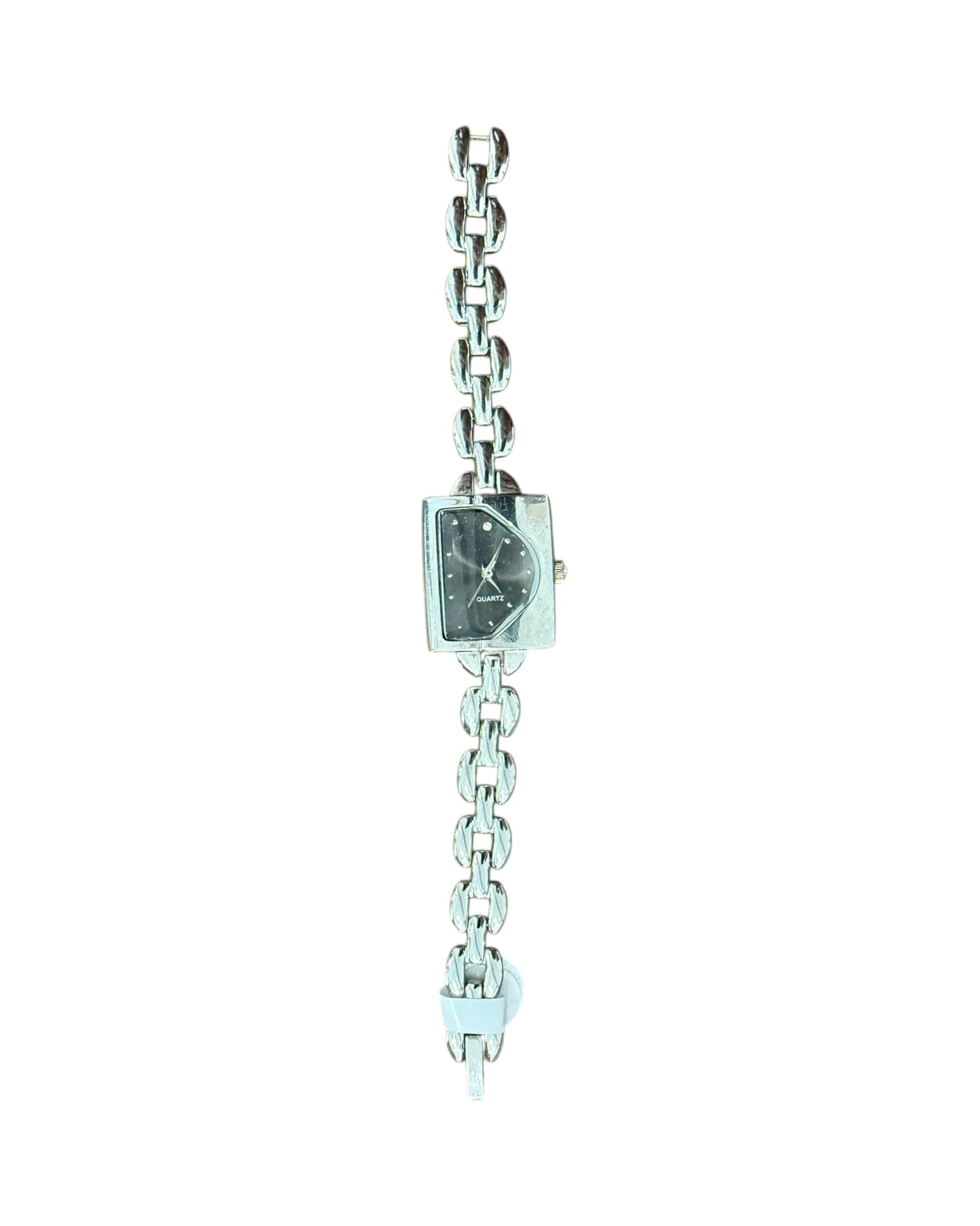 Vintage Square-Face Chainlink Quartz Watch