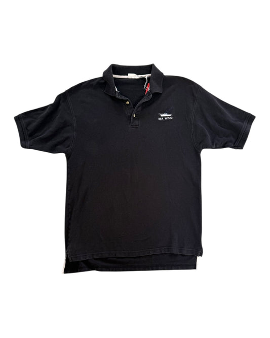 Vintage "Sea Witch" Black Polo Top