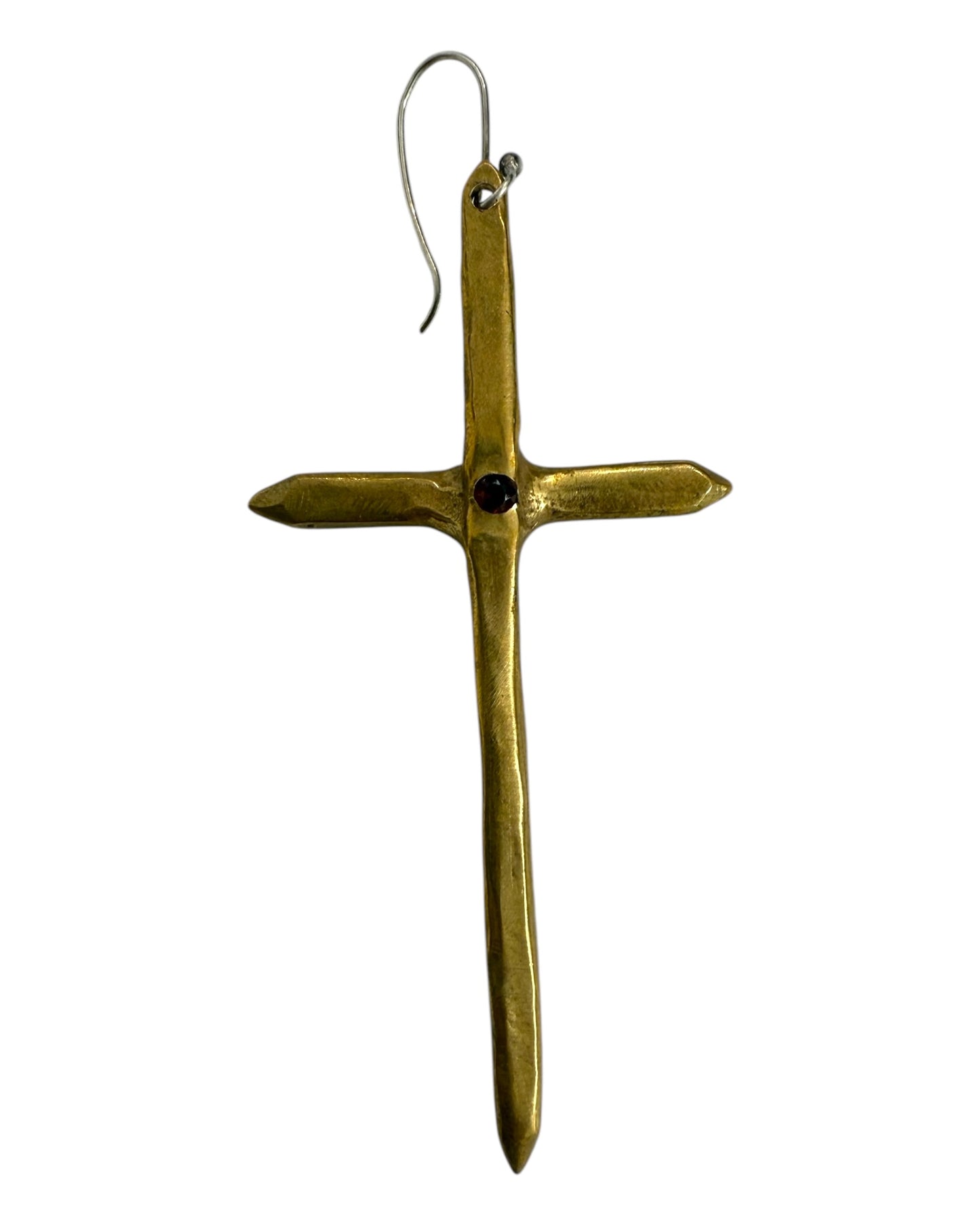 Vintage Gold Cross Single Earring