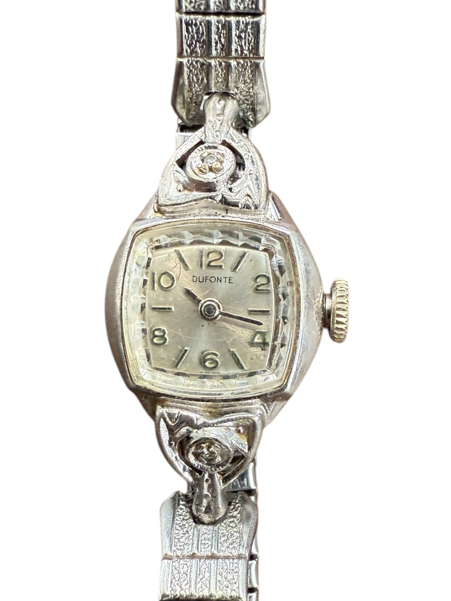 Vintage Duponte Silver Expansion Watch