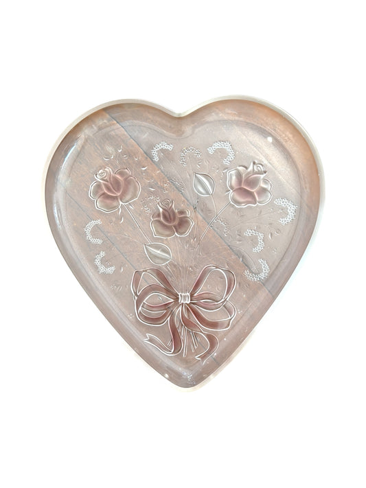 Vintage Heart-Shaped Catchall Tray