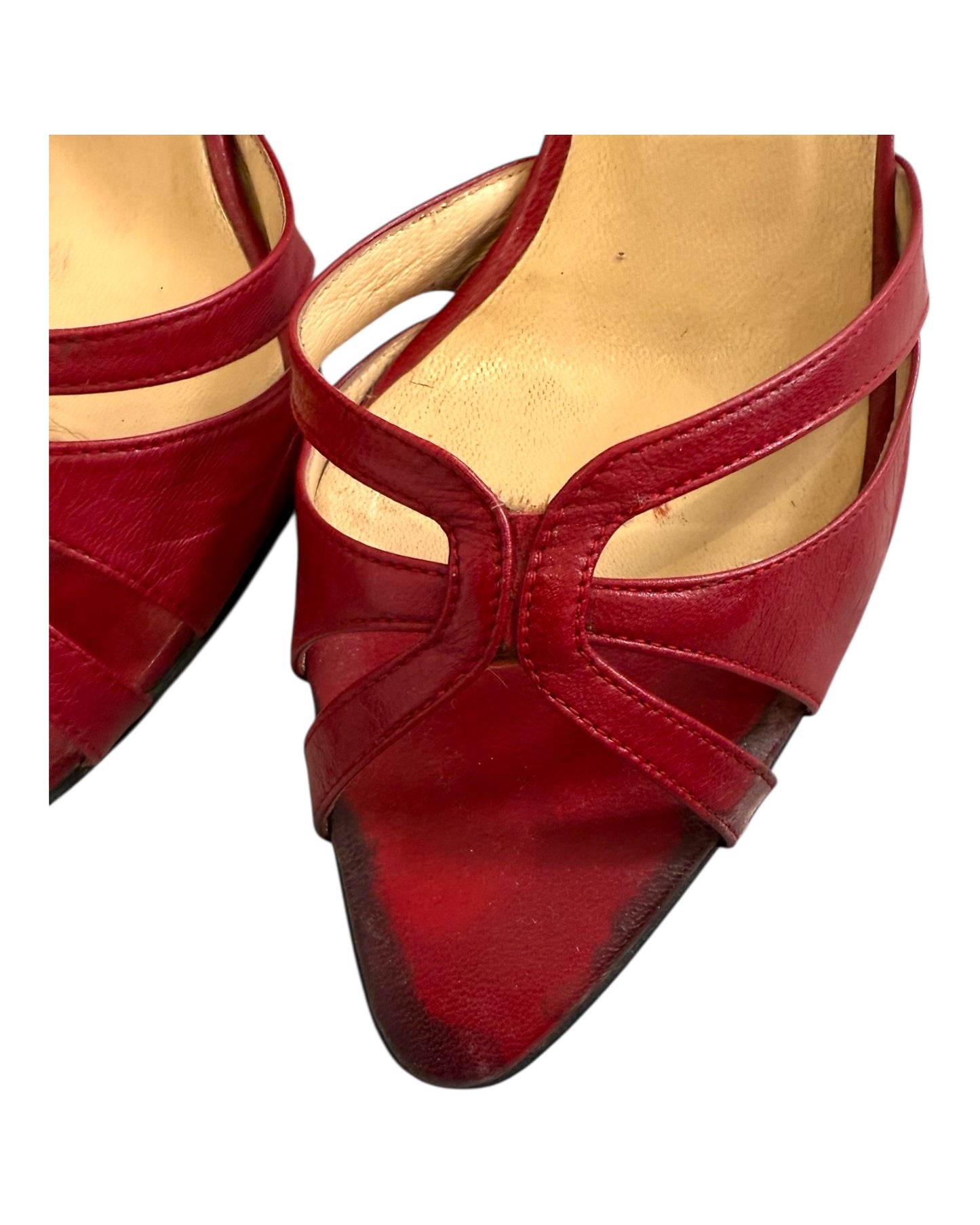 Vintage Jimmy Choo Red Sandals