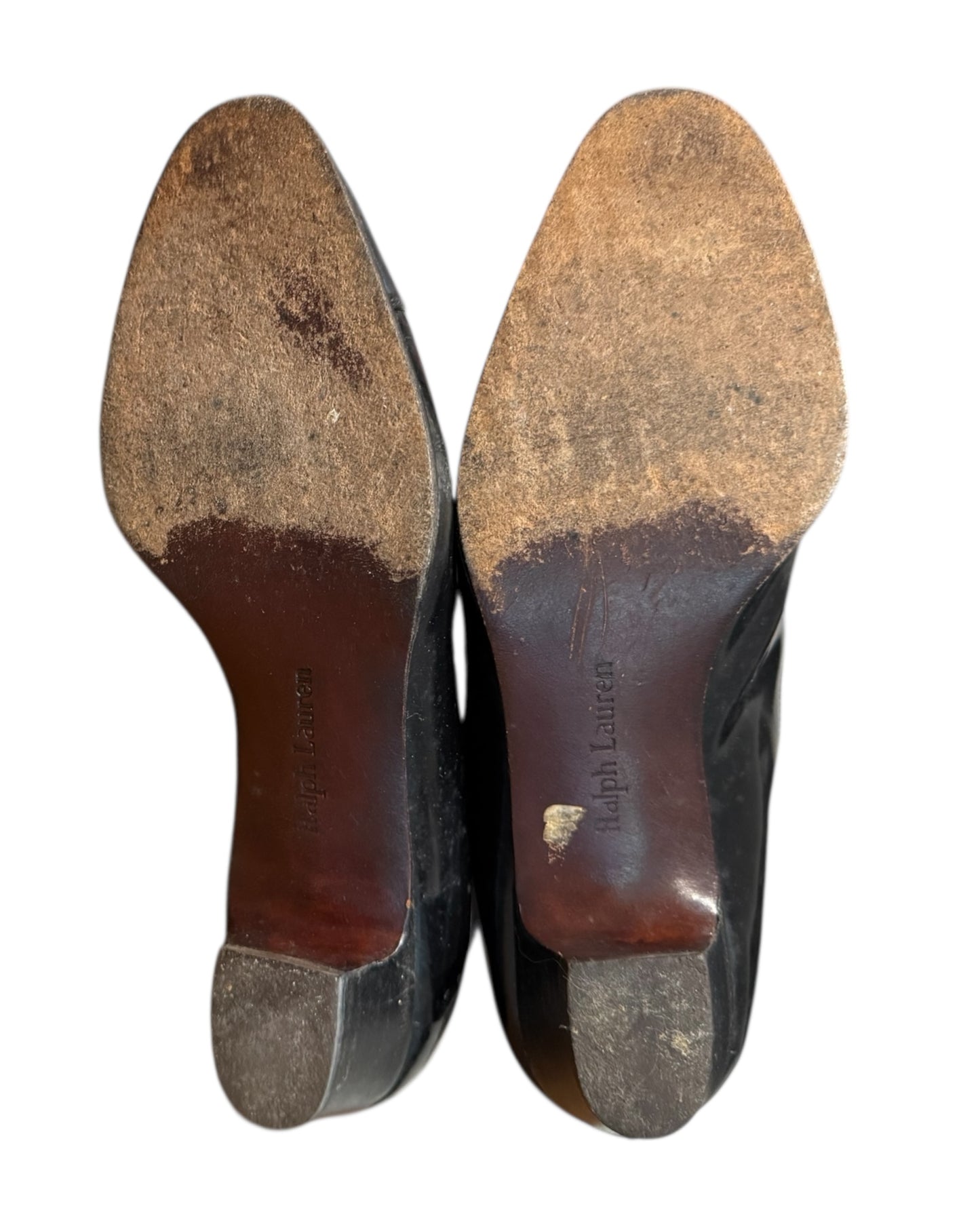 Vintage Ralph Lauren Black Suede Lace-Up Boots