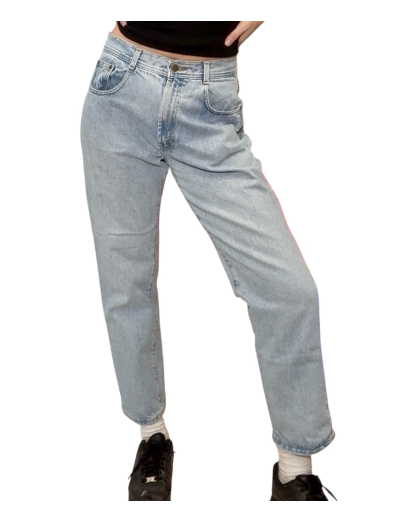 Vintage Light-Wash Mom Jeans