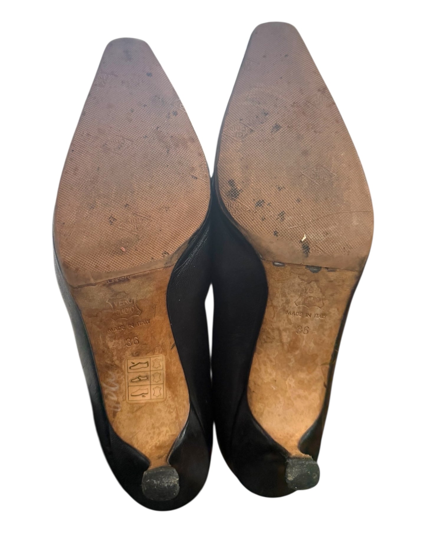 Vintage Jimmy Choo Black Mary Jane Kitten Heels